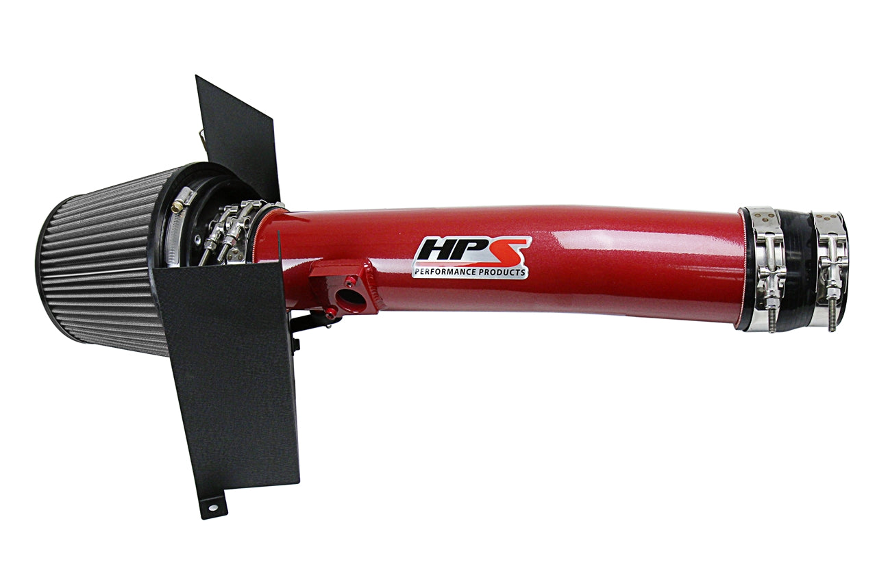 HPS Performance Air Intake Kit With Heat Shield 827-583R Red - 827-583R