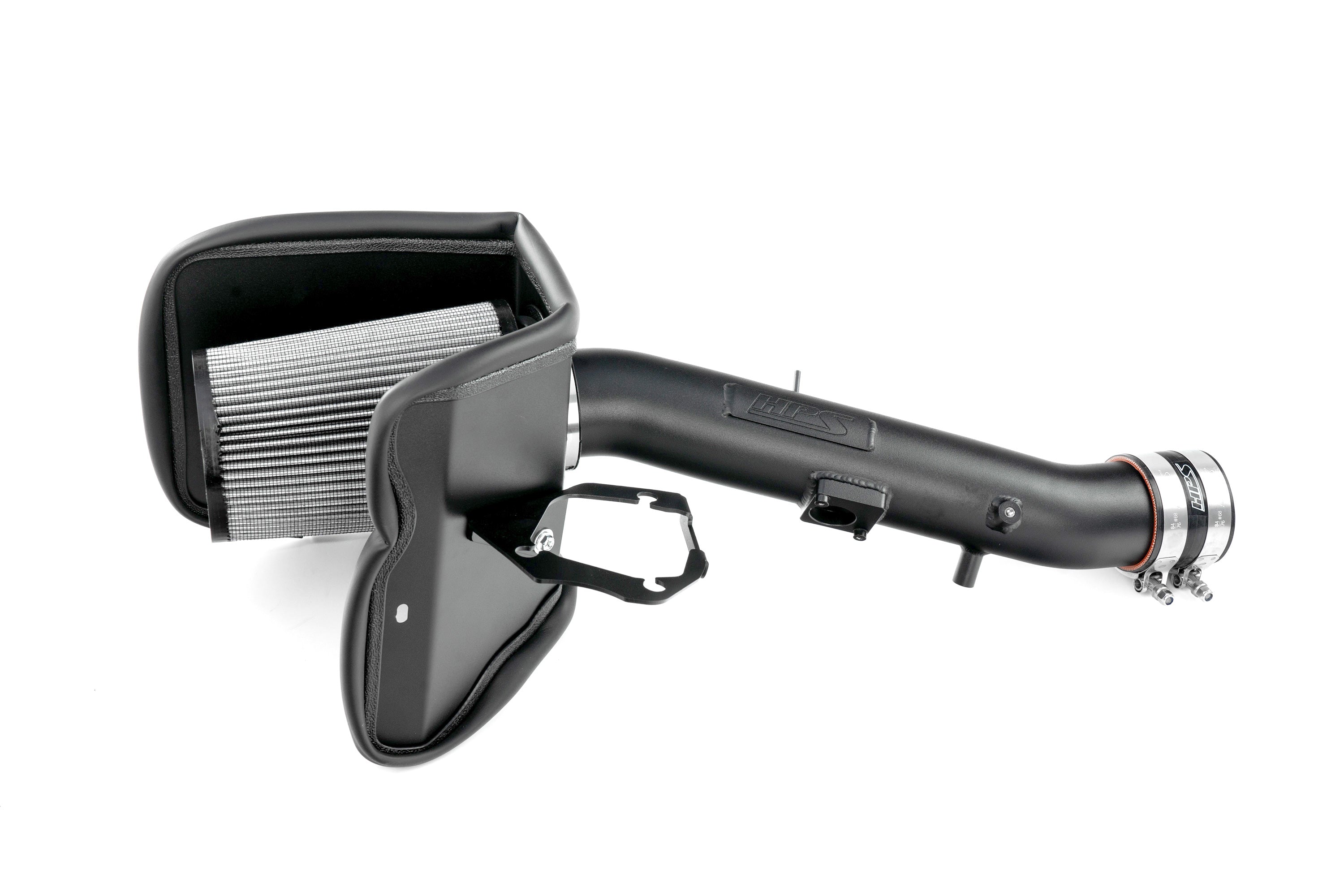 HPS Performance Air Intake Kit With Heat Shield 827-718WB Black - 827-718WB