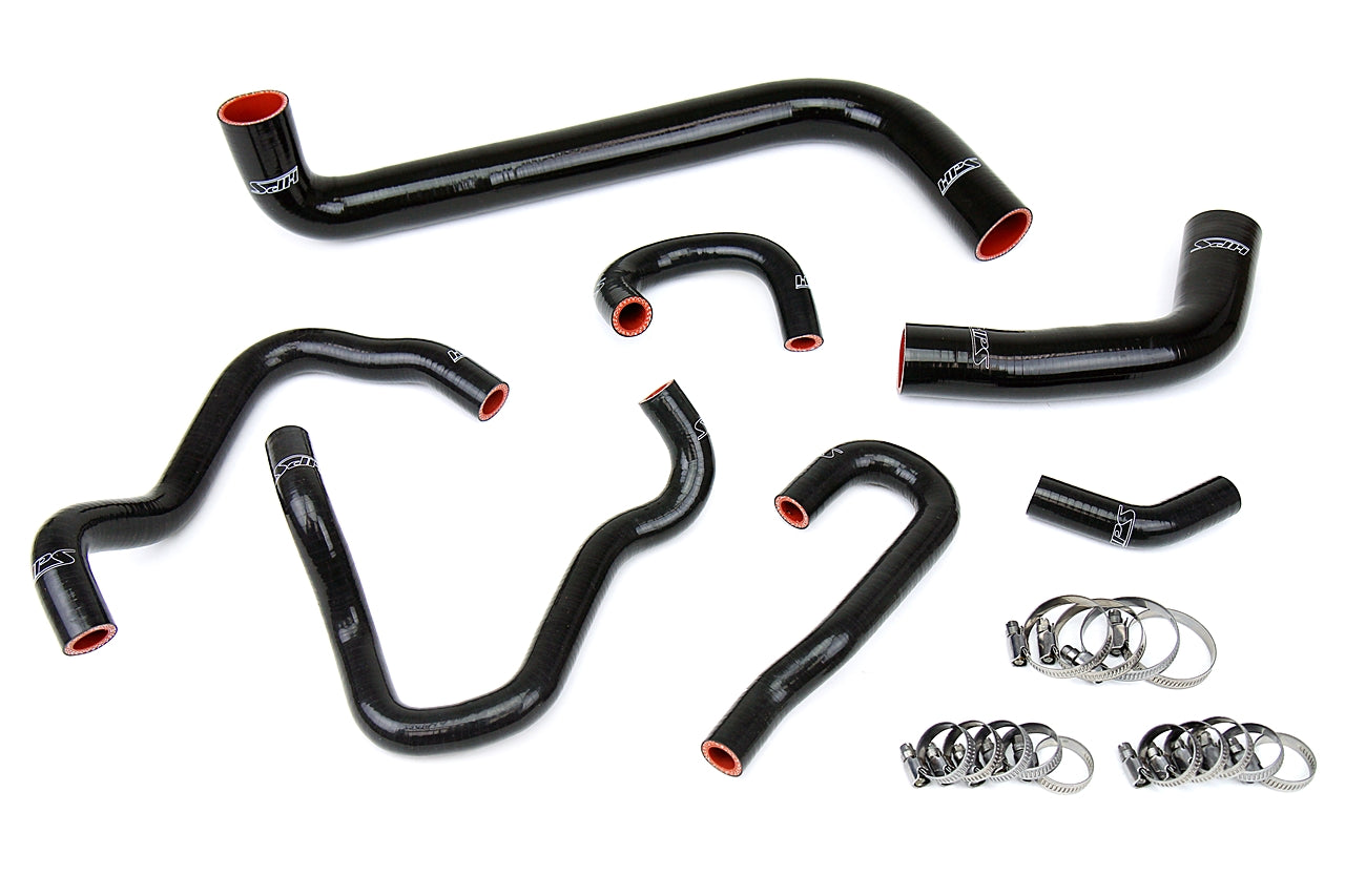 HPS Performance Hps Silicone Radiator And Heater Coolant Hose Kit 57 1490 Blk Black - 57-1490-BLK