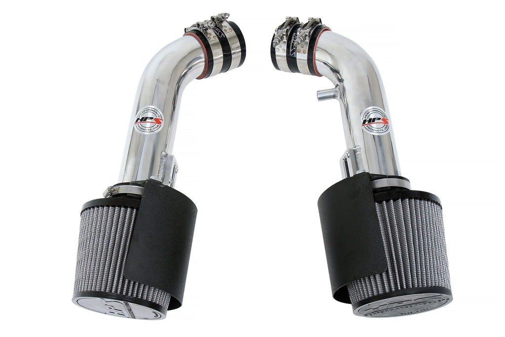 HPS Performance Air Intake Kit With Heat Shield 827-706P Polished - 827-706P