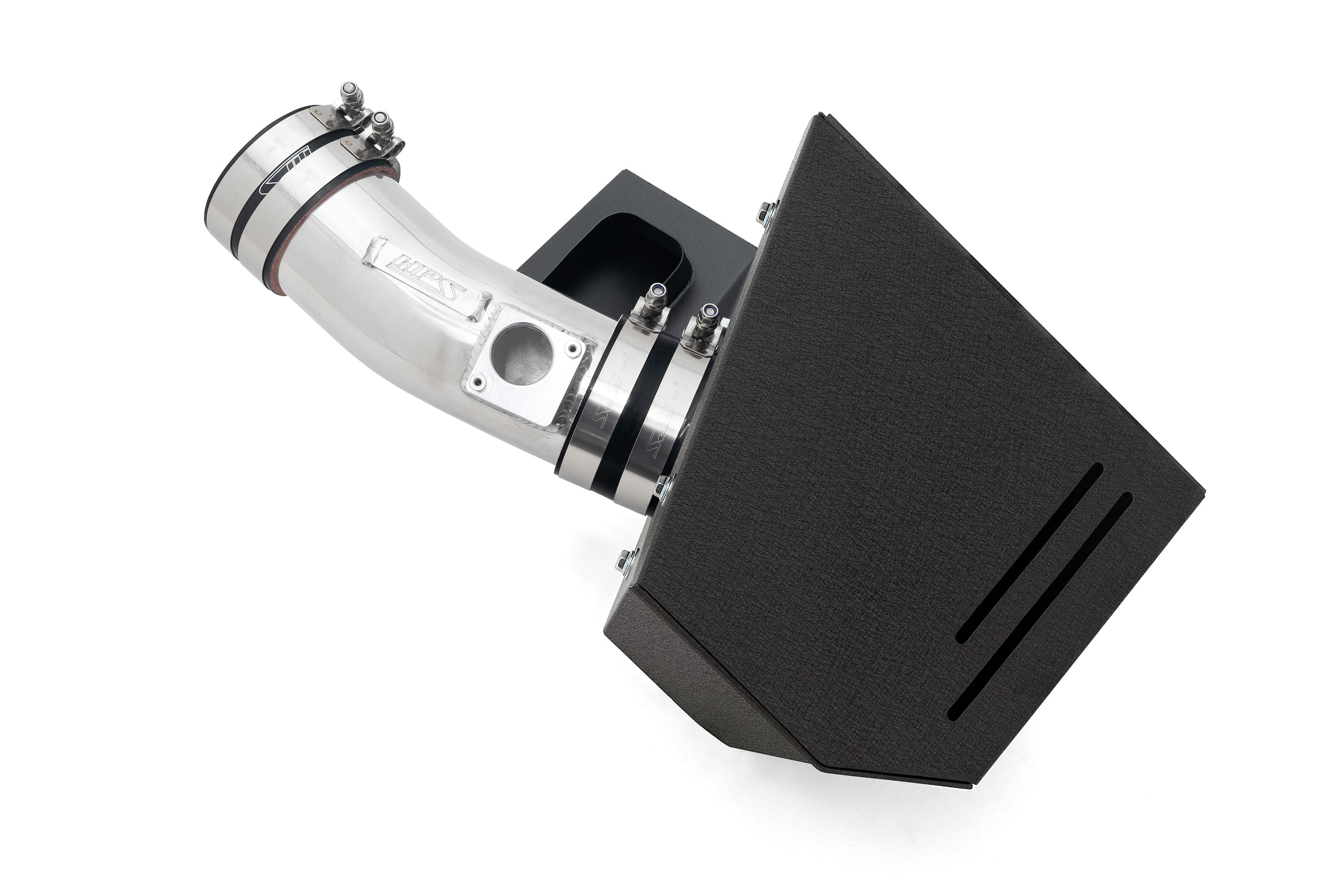 HPS Performance Air Intake Kit With Heat Shield 827-728P Polished - 827-728P