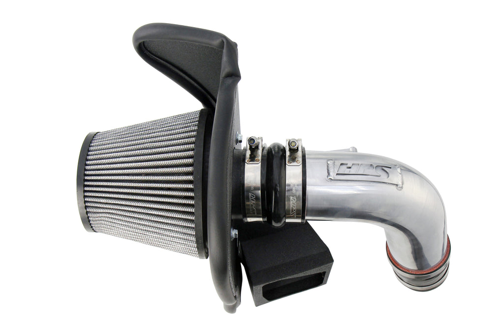 HPS Performance Air Intake Kit With Heat Shield 827-702P Polished - 827-702P