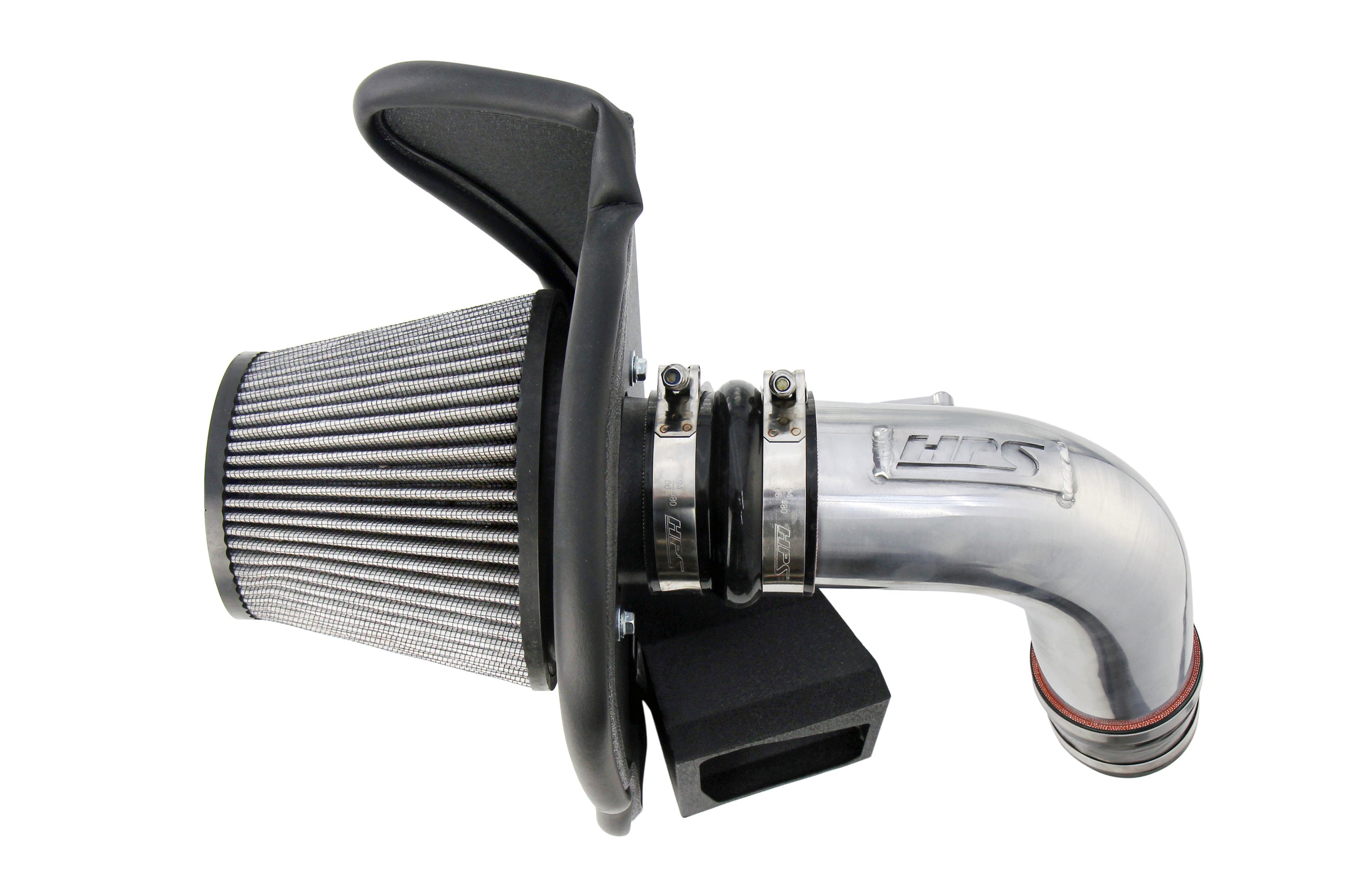 HPS Performance Air Intake Kit With Heat Shield 827-702P Polished - 827-702P