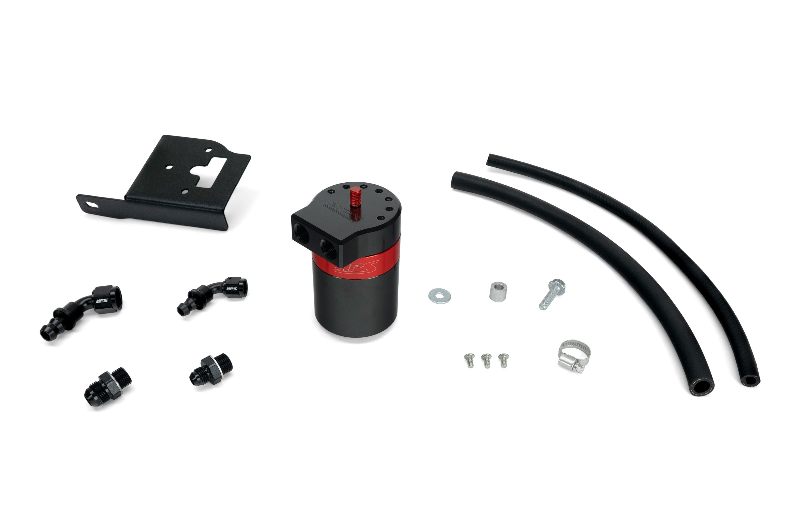HPS Performance Oil Catch Can Kit 860-033 Red - 860-033