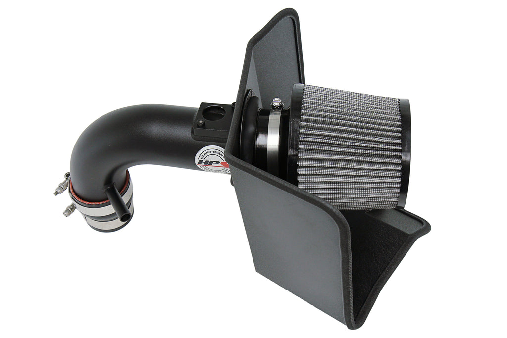 HPS Performance Air Intake Kit With Heat Shield 827-696WB Black - 827-696WB