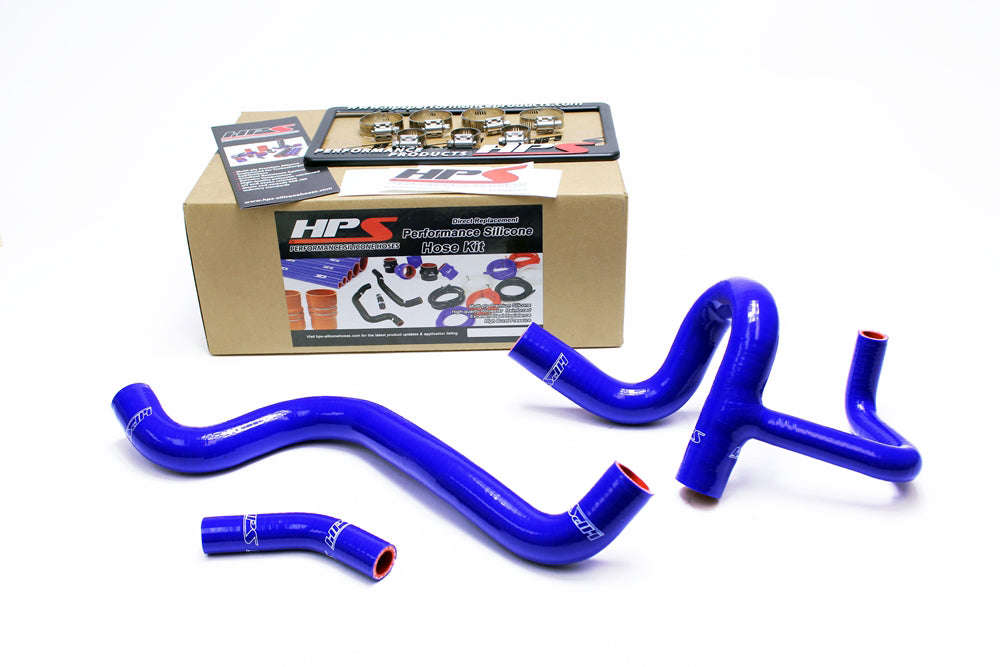HPS Performance Hps Silicone Radiator Coolant Hose Kit 57 1410 Blue Blue - 57-1410-BLUE