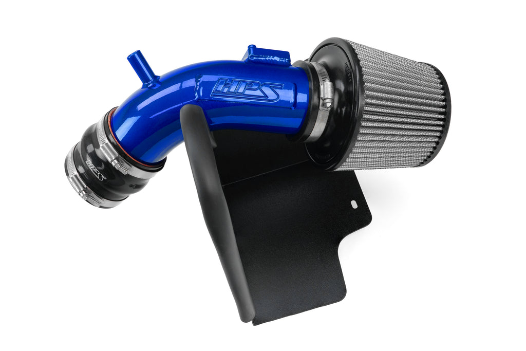 HPS Performance Air Intake Kit With Heat Shield 827-798BL Blue - 827-798BL