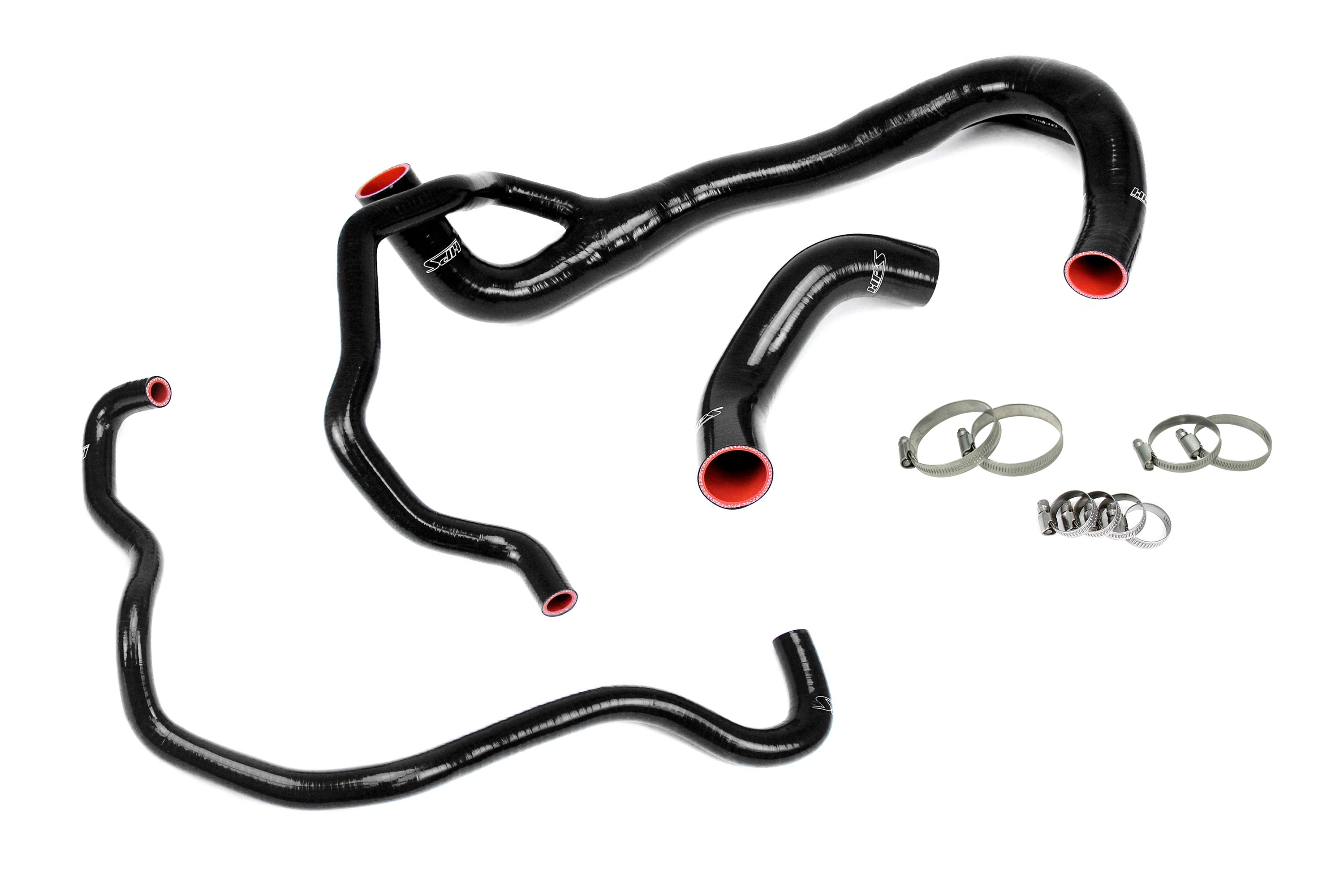 HPS Performance Hps Silicone Radiator Coolant Hose Kit 57 1675 R Blk Black - 57-1675R-BLK