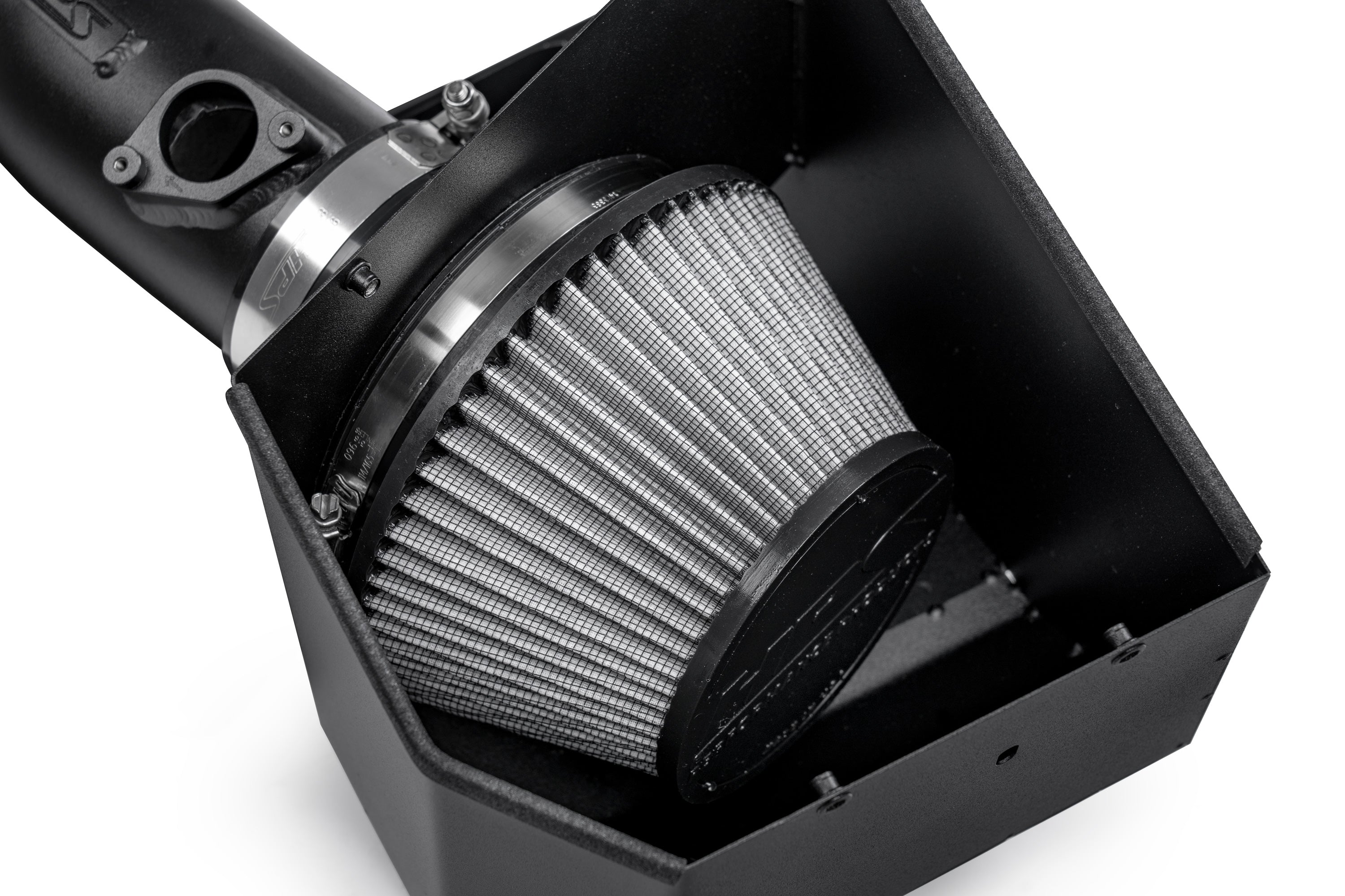 HPS Performance Air Intake Kit With Heat Shield 827-728WB Black - 827-728WB