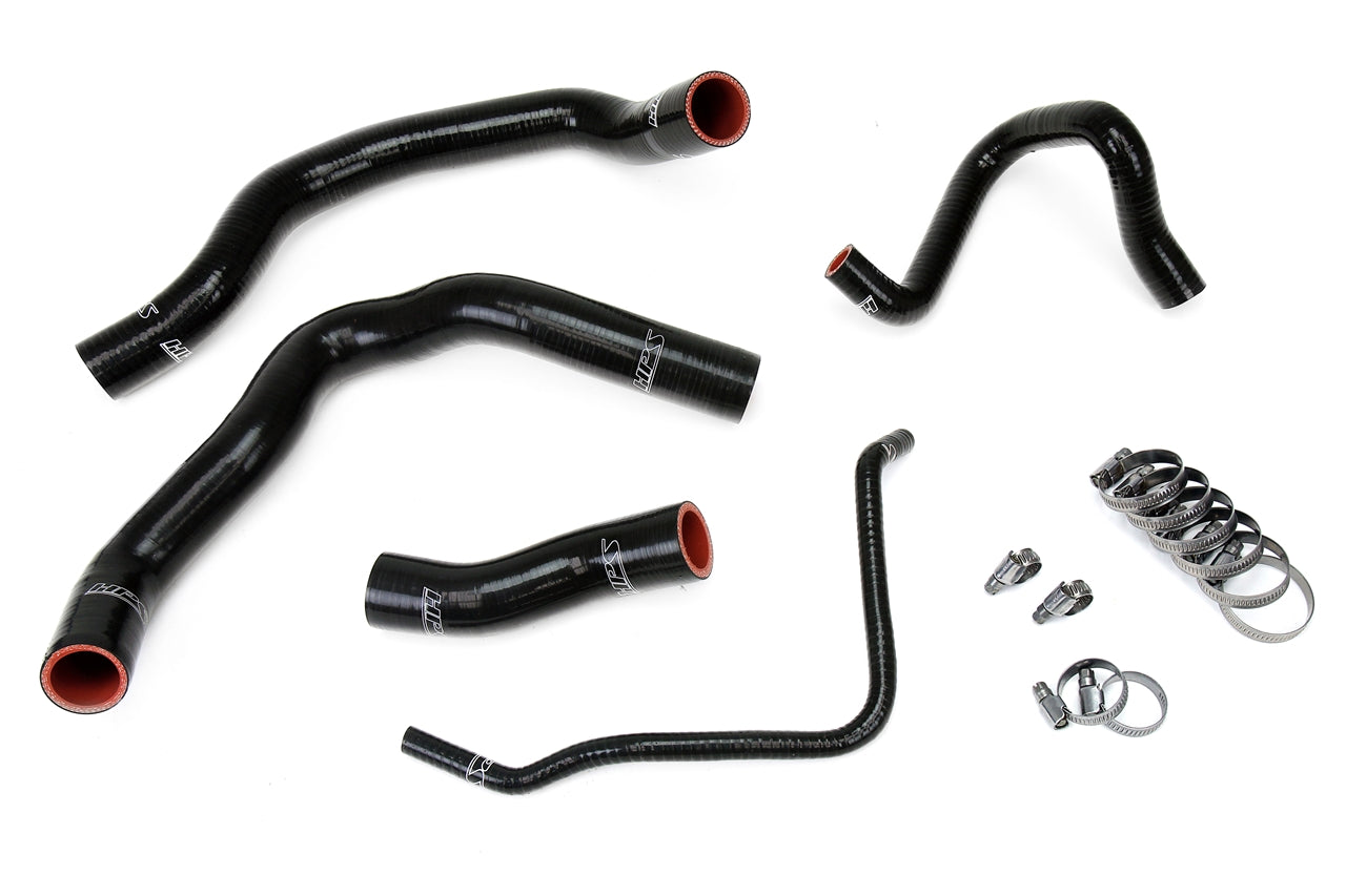 HPS Performance Hps Silicone Radiator Coolant Hose Kit 57 1211 Blk Black - 57-1211-BLK