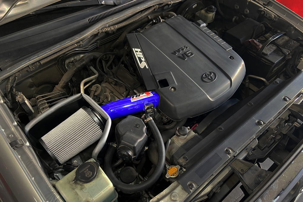 HPS Performance Air Intake Kit With Heat Shield 827-718P Polished - 827-718P