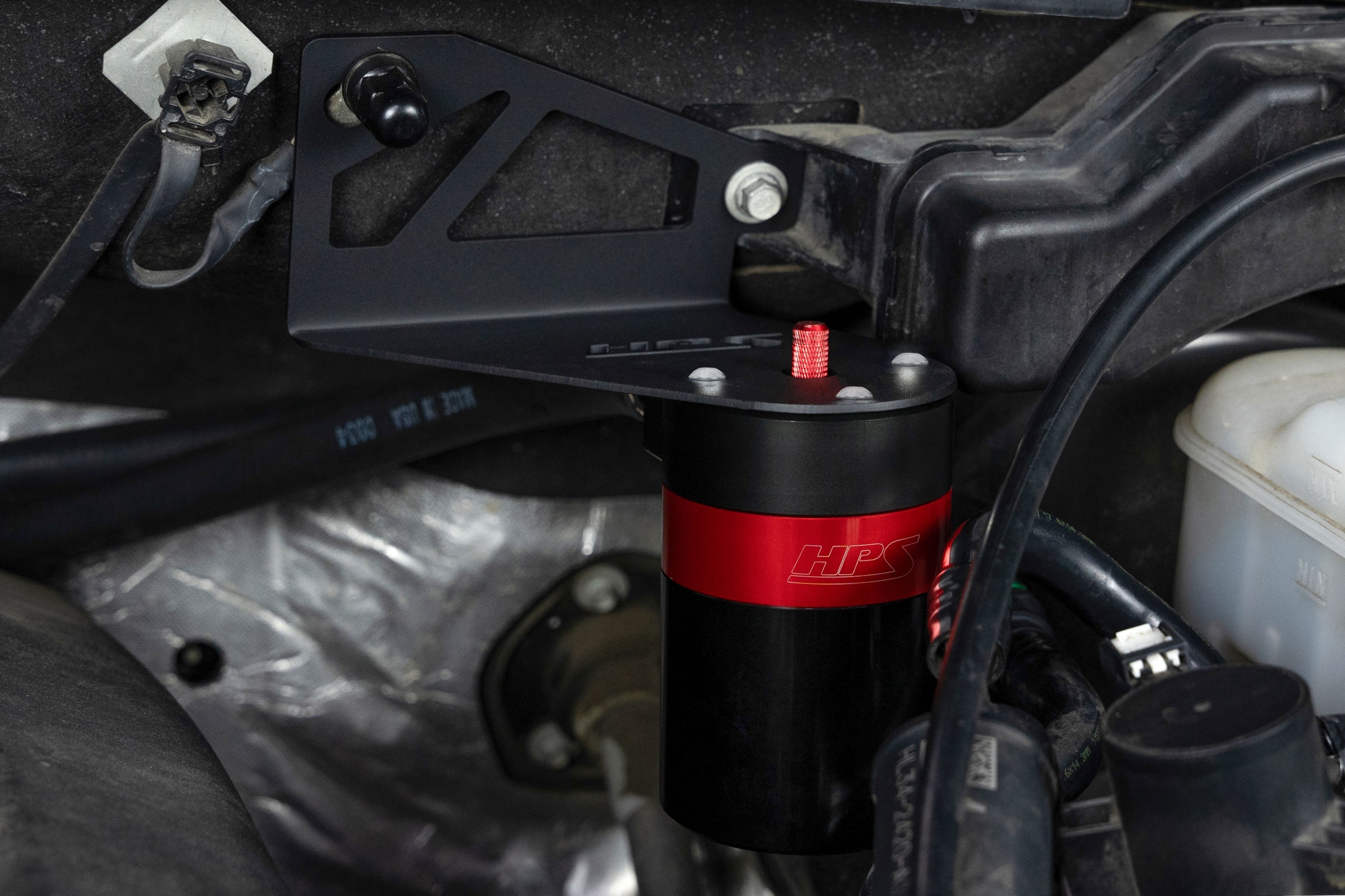 HPS Performance Oil Catch Can Kit 860-028 Red - 860-028