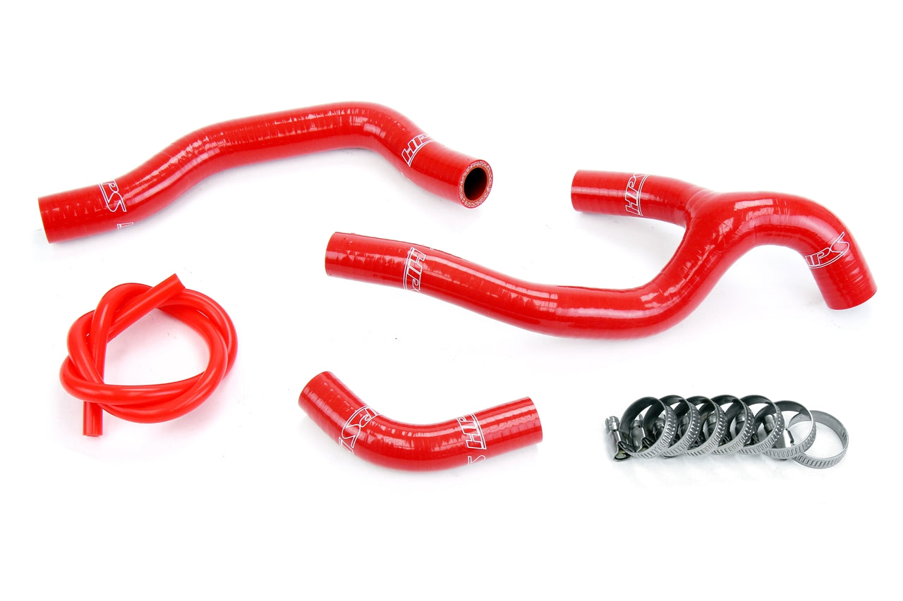 HPS Performance Hps Silicone Radiator Coolant Hose Kit 57 1237 Red Red - 57-1237-RED