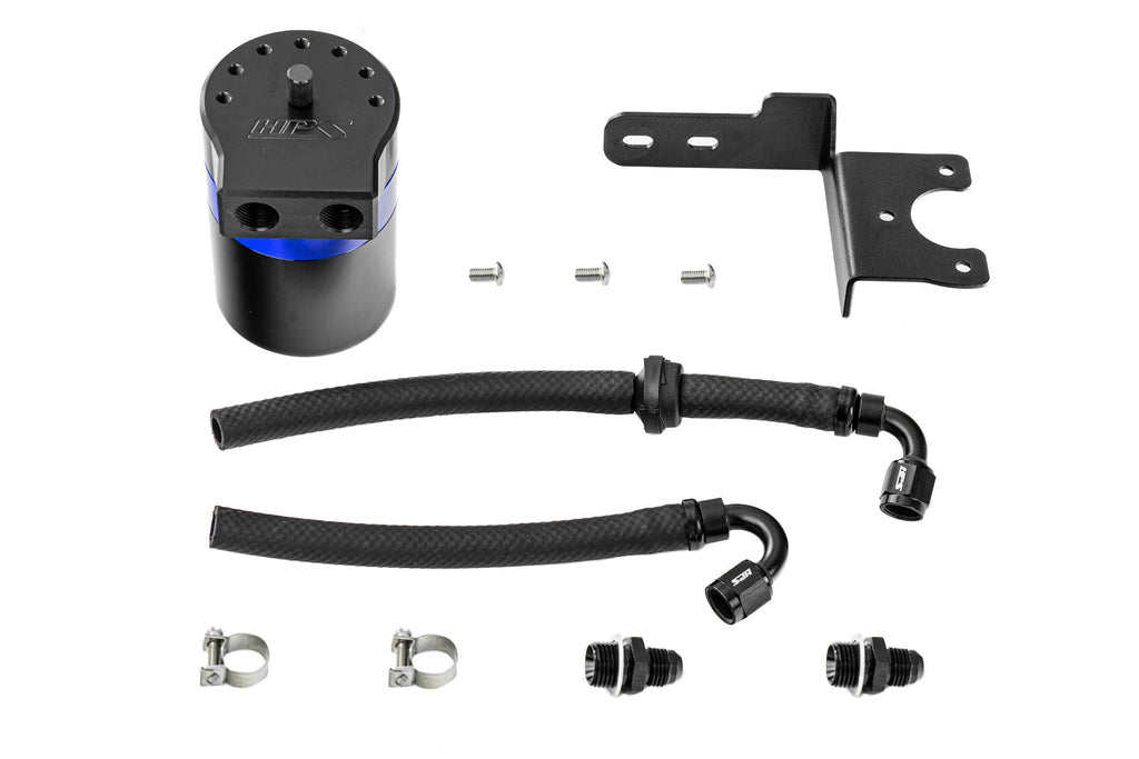 HPS Performance Oil Catch Can Kit 860-002BL, Blue - 860-002BL