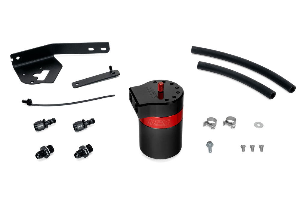 HPS Performance Oil Catch Can Kit 860-031 Red - 860-031