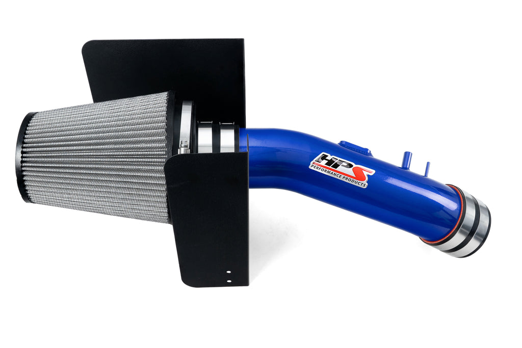 HPS Performance Air Intake Kit With Heat Shield 827-629BL Blue - 827-629BL