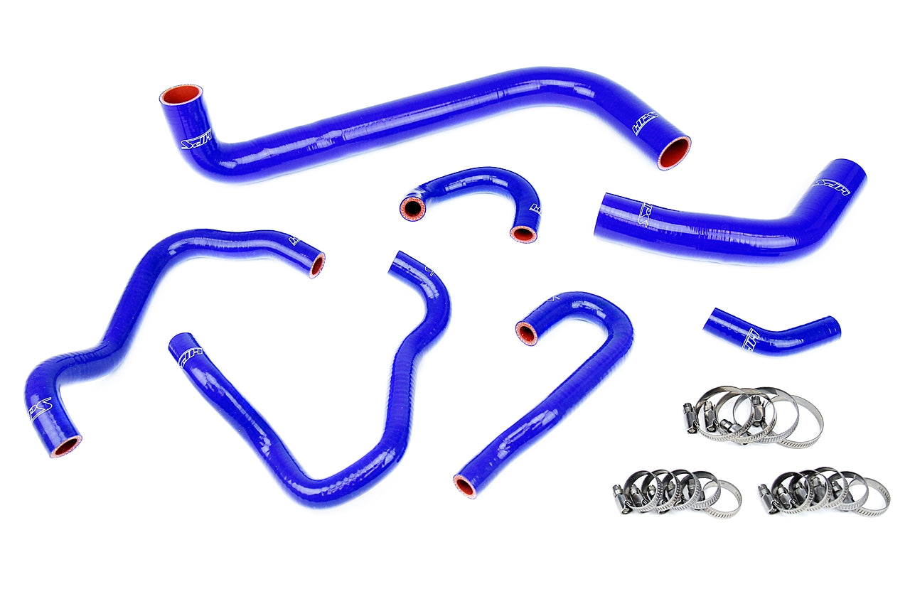HPS Performance Hps Silicone Radiator And Heater Coolant Hose Kit 57 1490 Blue Blue - 57-1490-BLUE
