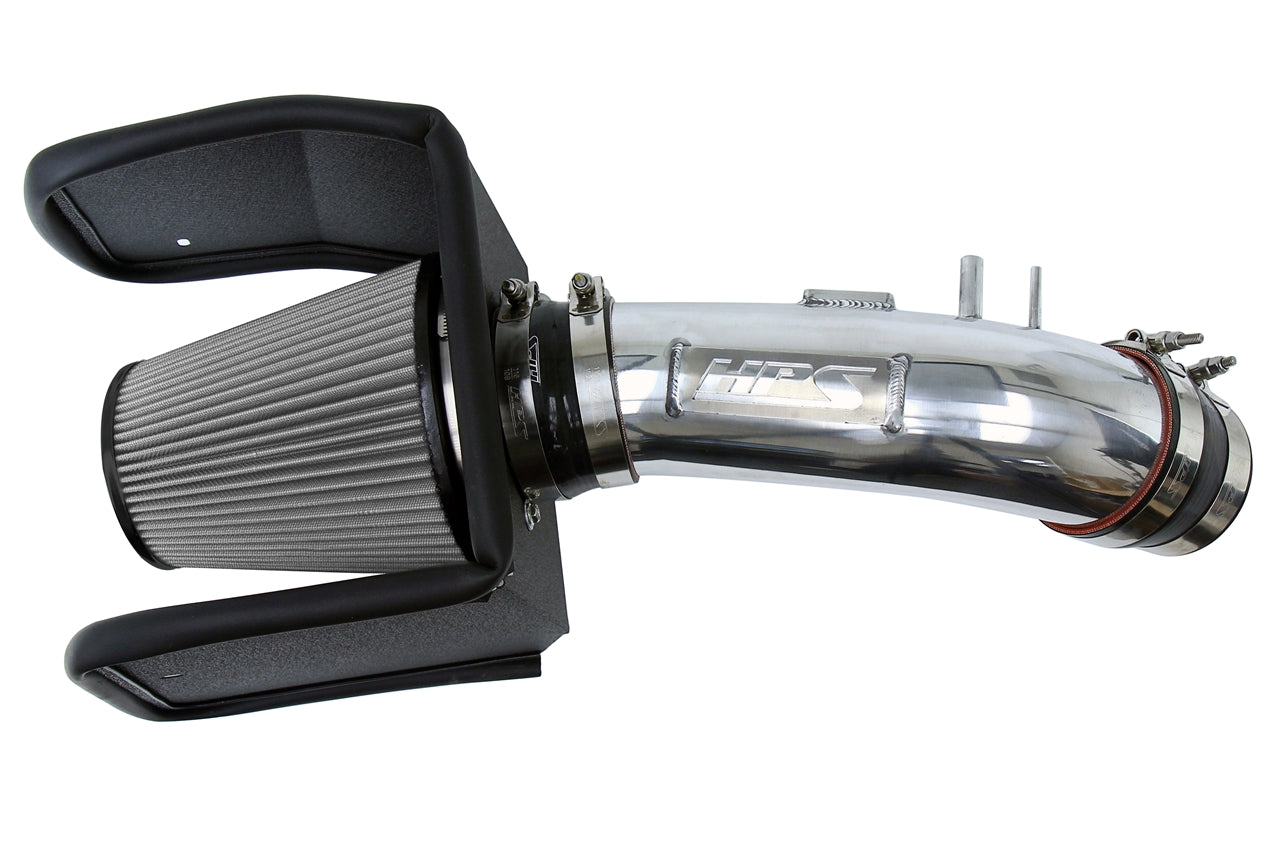 HPS Performance Air Intake Kit With Heat Shield 827-635P Polished - 827-635P