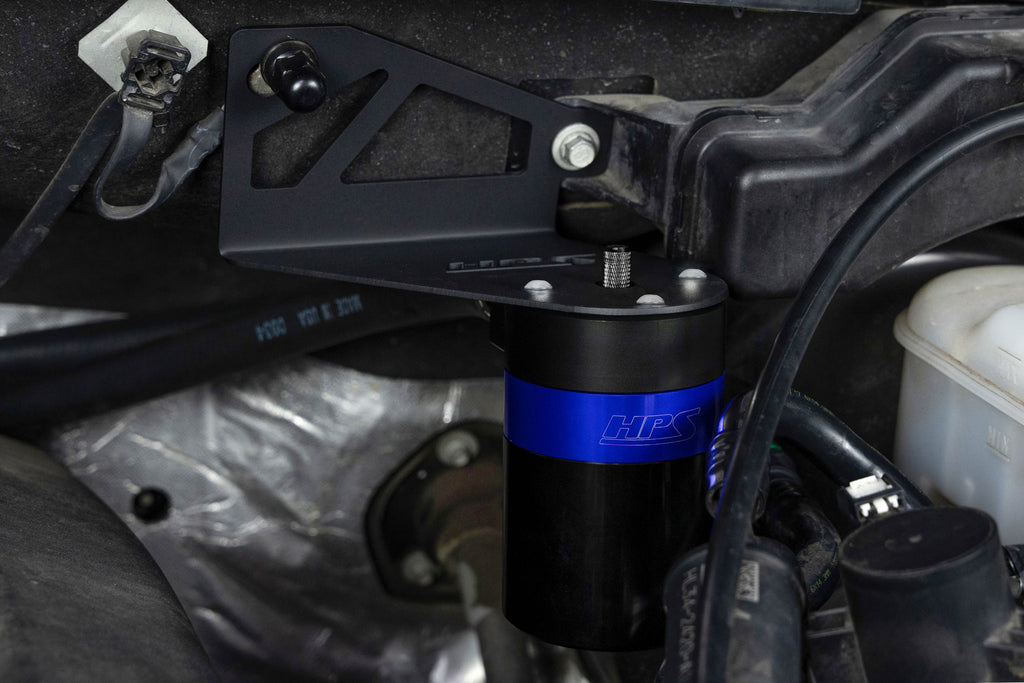 HPS Performance Oil Catch Can Kit 860-028BL Blue - 860-028BL