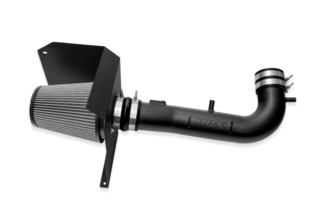 HPS Performance Air Intake Kit With Heat Shield 827-603WB Black - 827-603WB