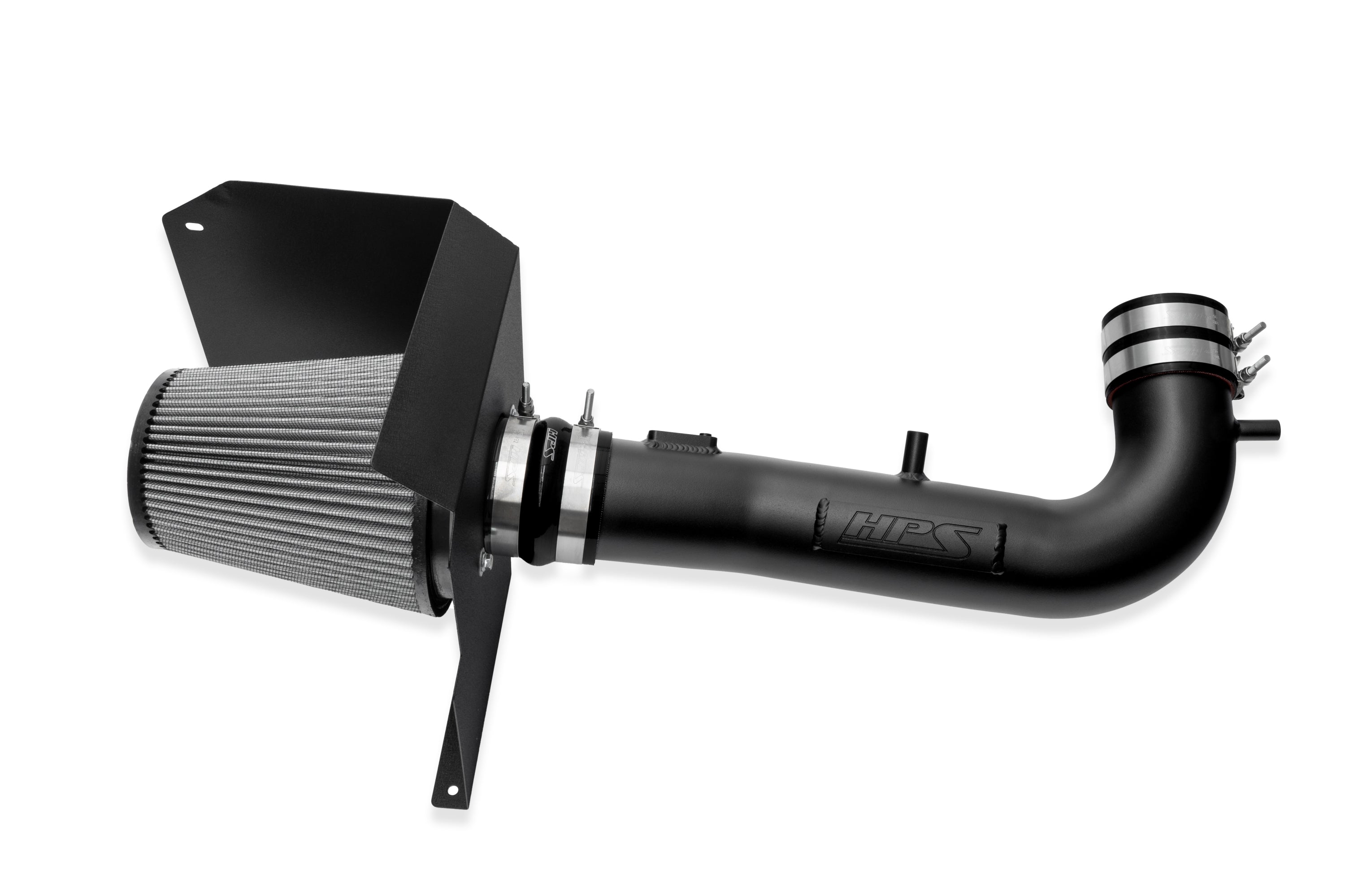 HPS Performance Air Intake Kit With Heat Shield 827-603WB Black - 827-603WB