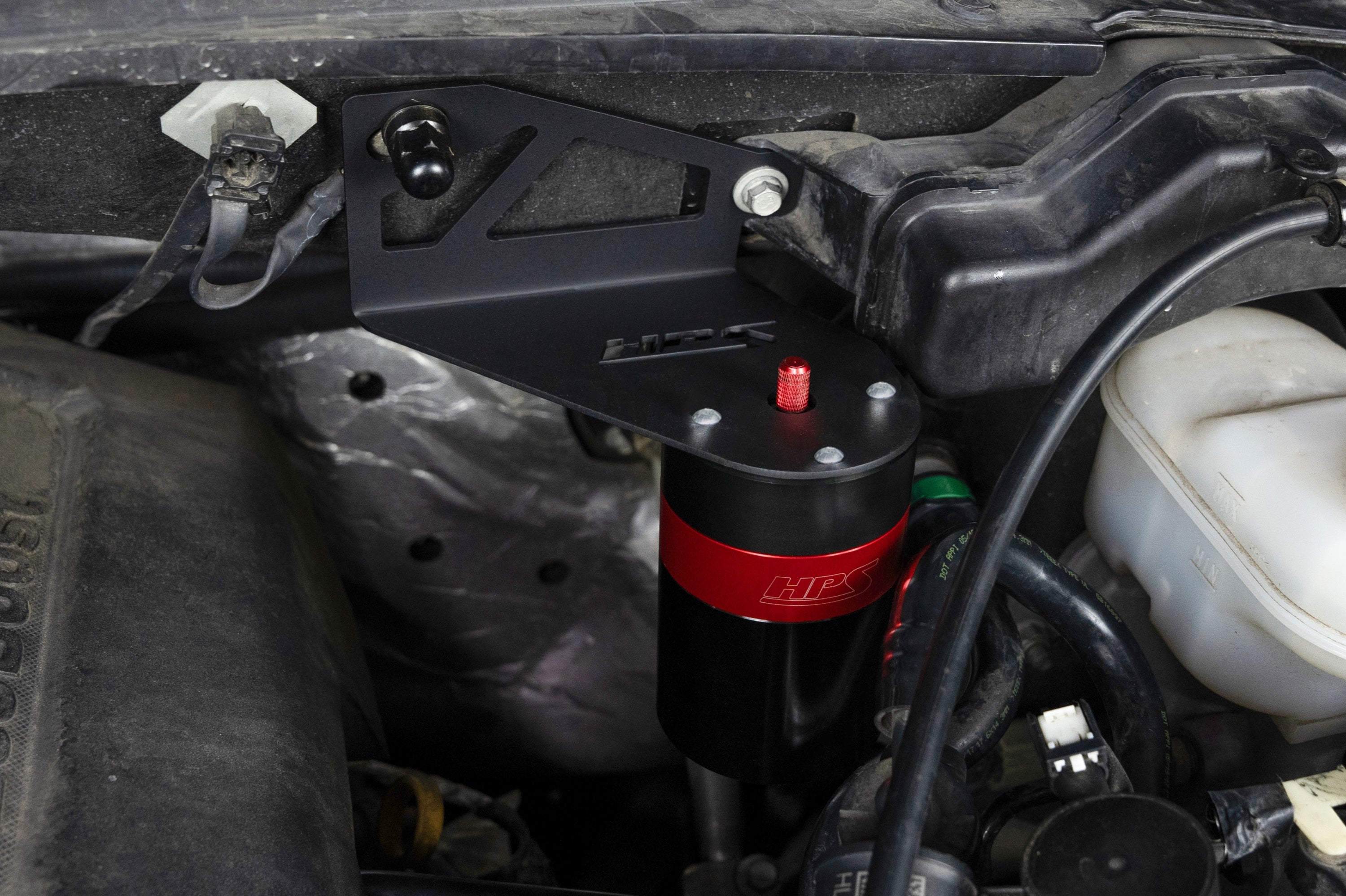 HPS Performance Oil Catch Can Kit 860-028 Red - 860-028