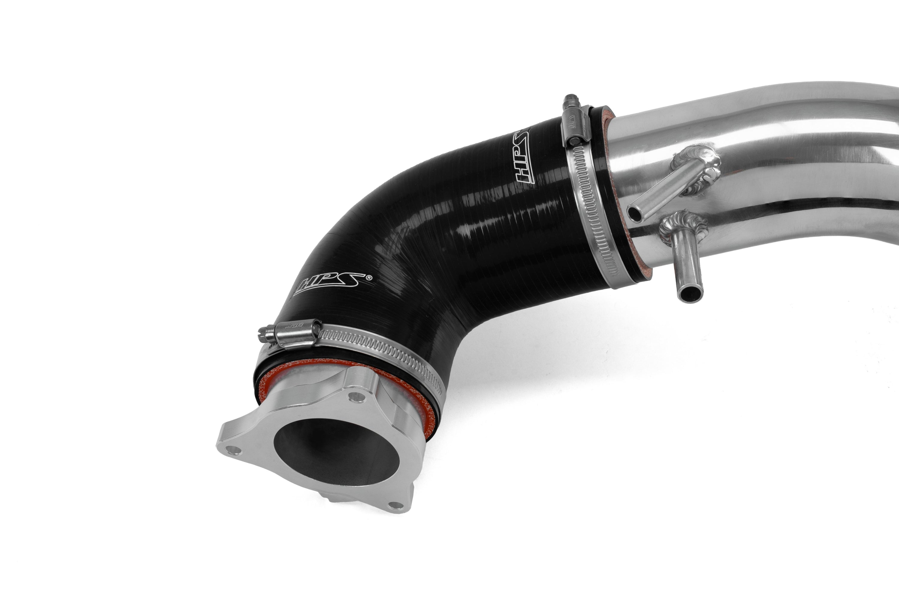 HPS Performance Air Intake Kit With Heat Shield and Turbo Inlet 827-797P Polished - 827-797P