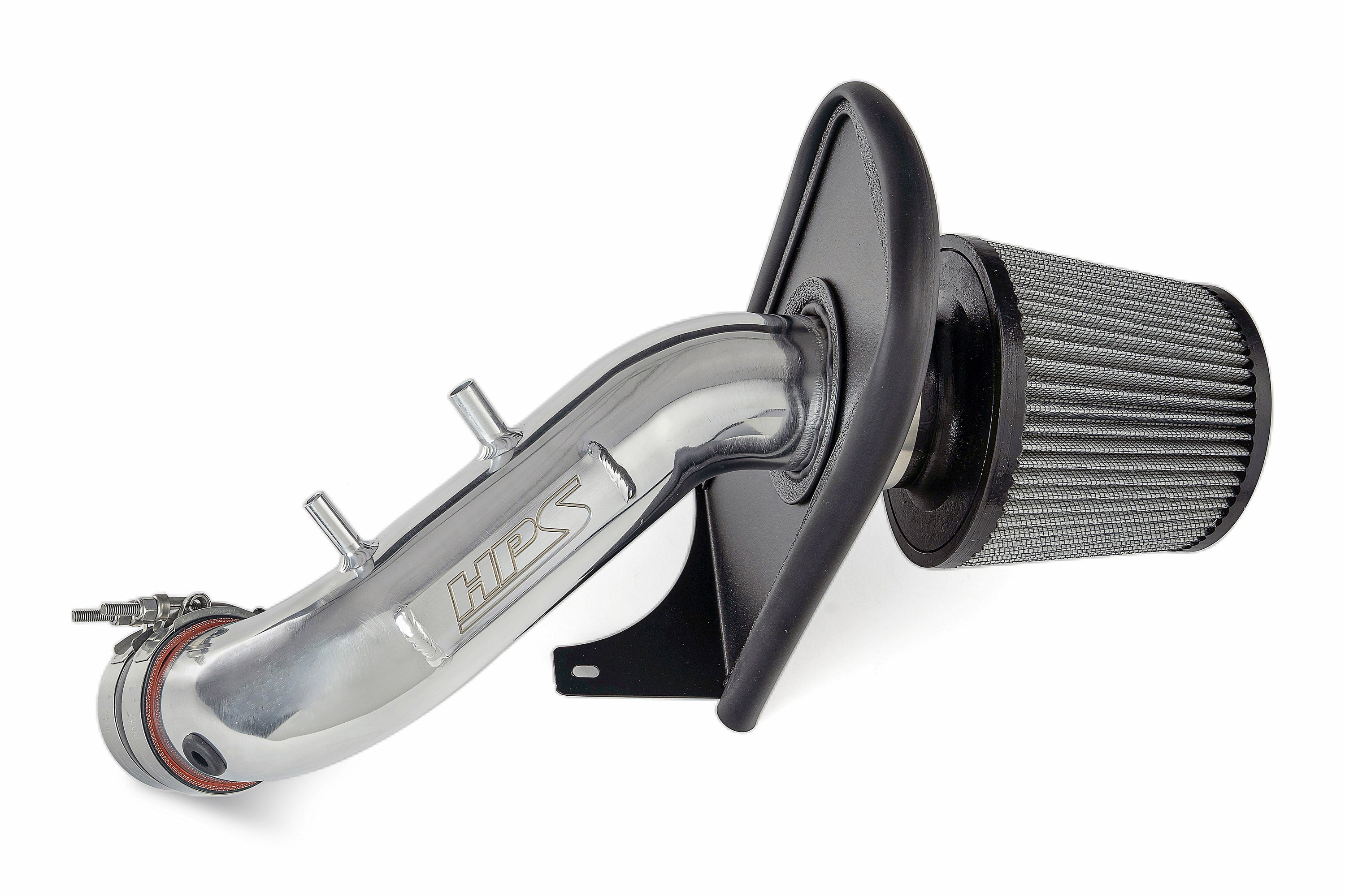 HPS Performance Air Intake Kit With Heat Shield 827-737P Polished - 827-737P