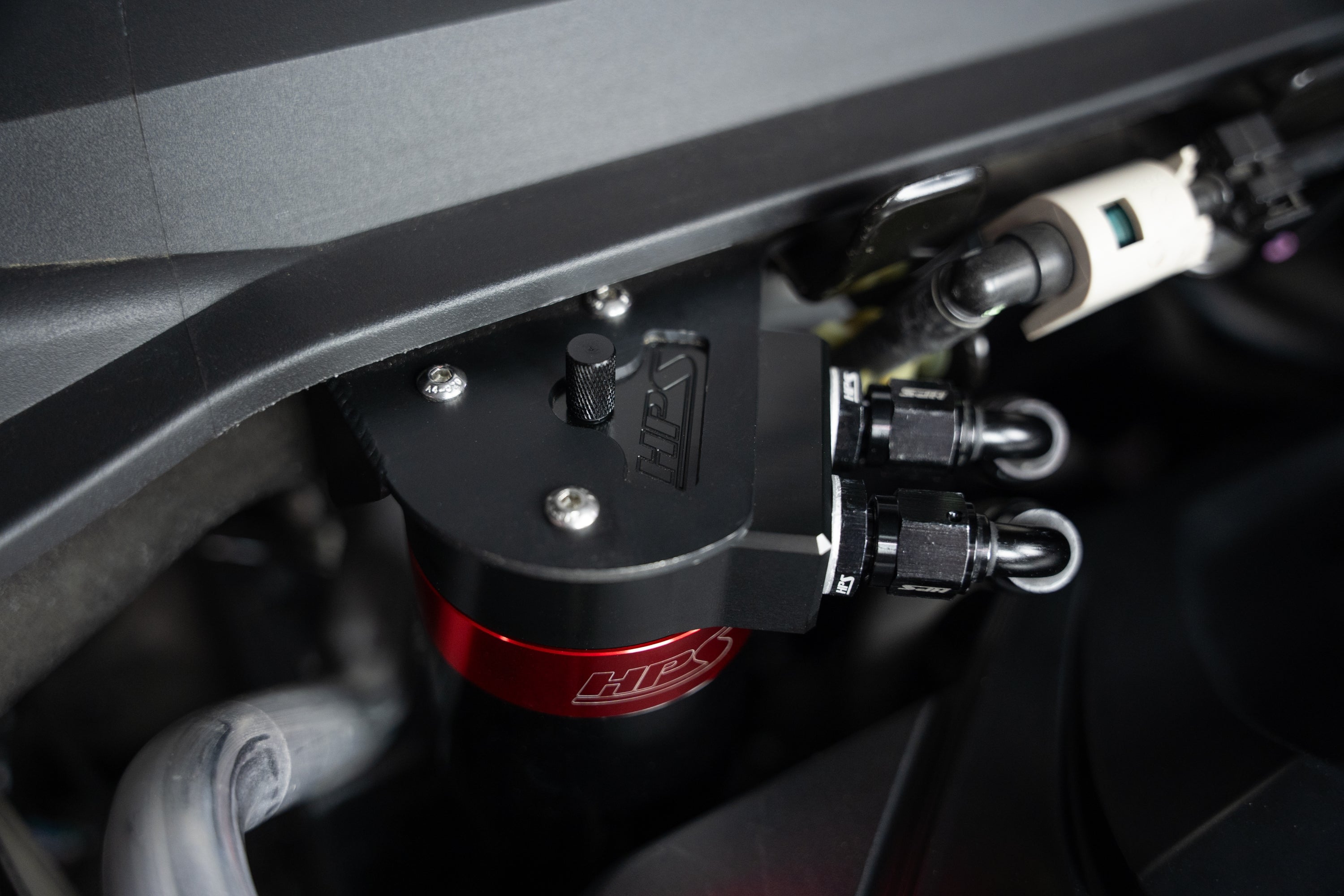 HPS Performance Oil Catch Can Kit 860-015 Red - 860-015