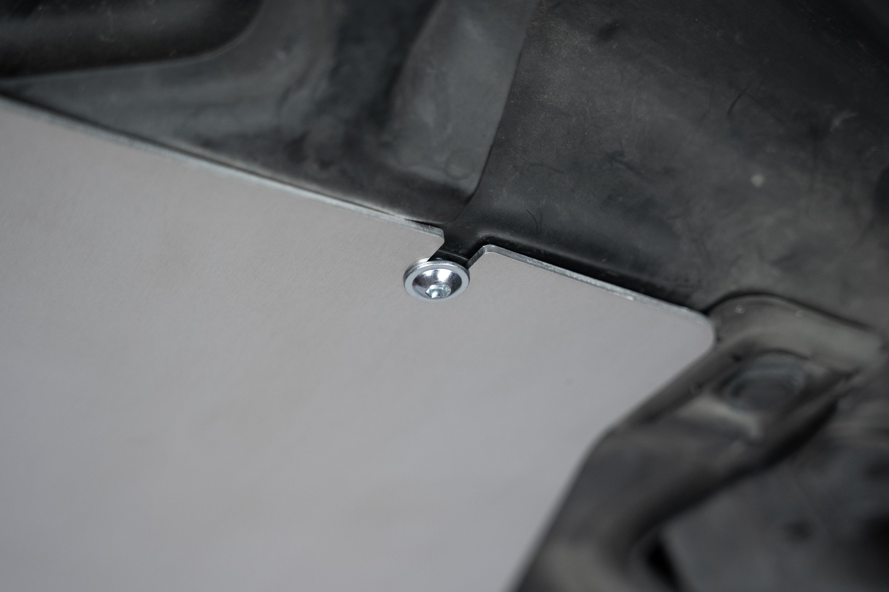 HPS Performance Aluminum Front Undertray Kit SP-105 Brushed - SP-105