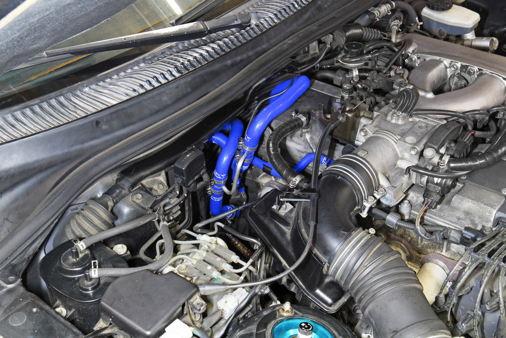 HPS Performance Hps Silicone Heater And Throttle Body Coolant Hose Kit 57 2014 Blue Blue - 57-2014-BLUE