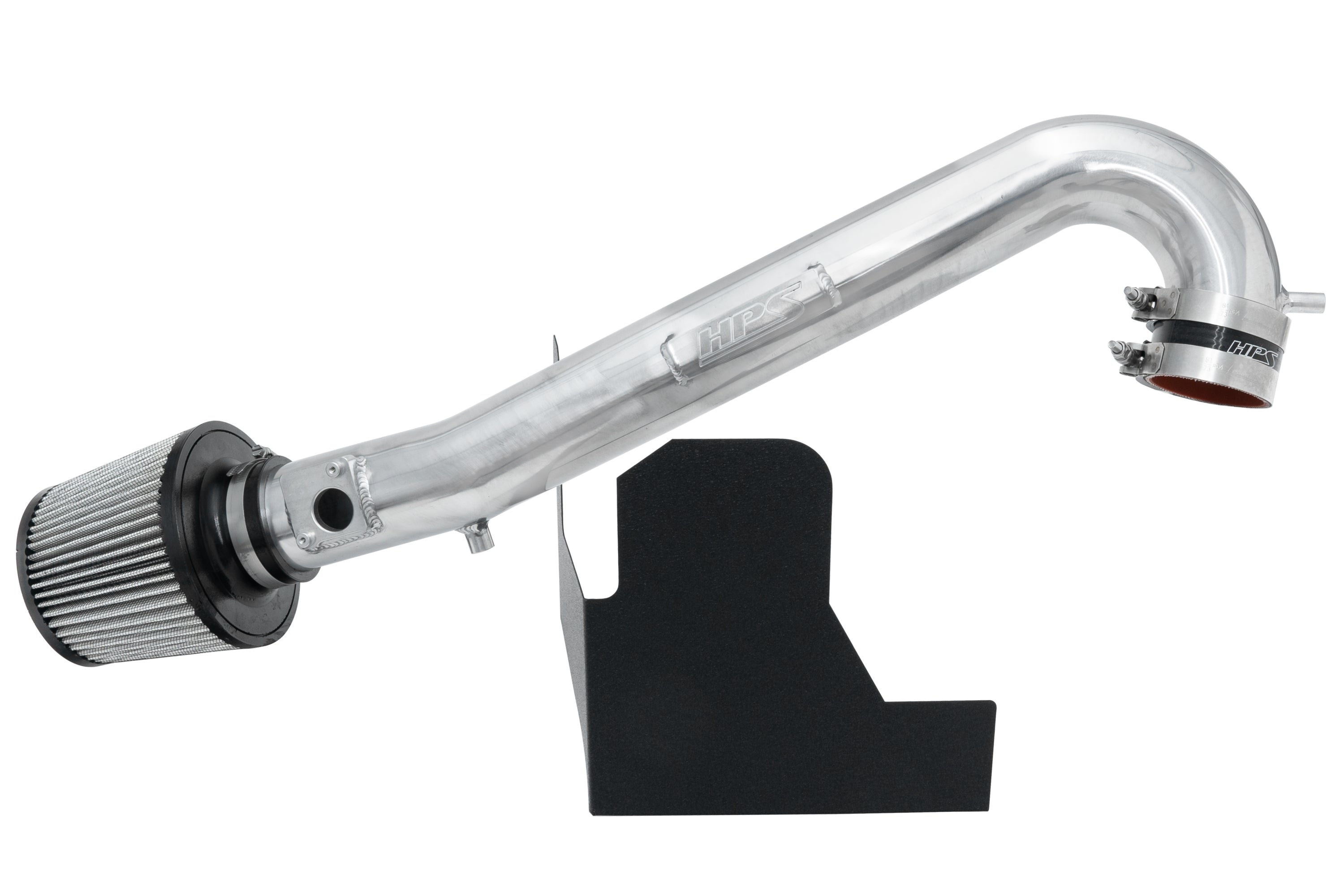 HPS Performance Air Intake Kit With Heat Shield 827-563P Polished - 827-563P