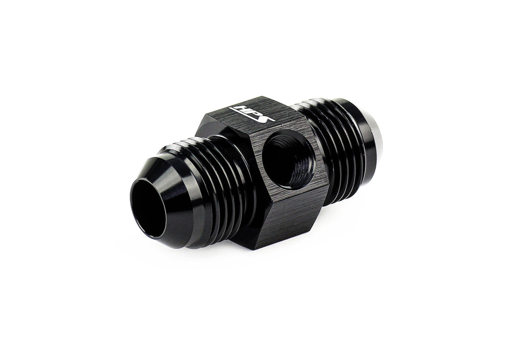 HPS Performance AN -3 Male to Male Adapter with 1/8 NPT Take Off AN191-03
