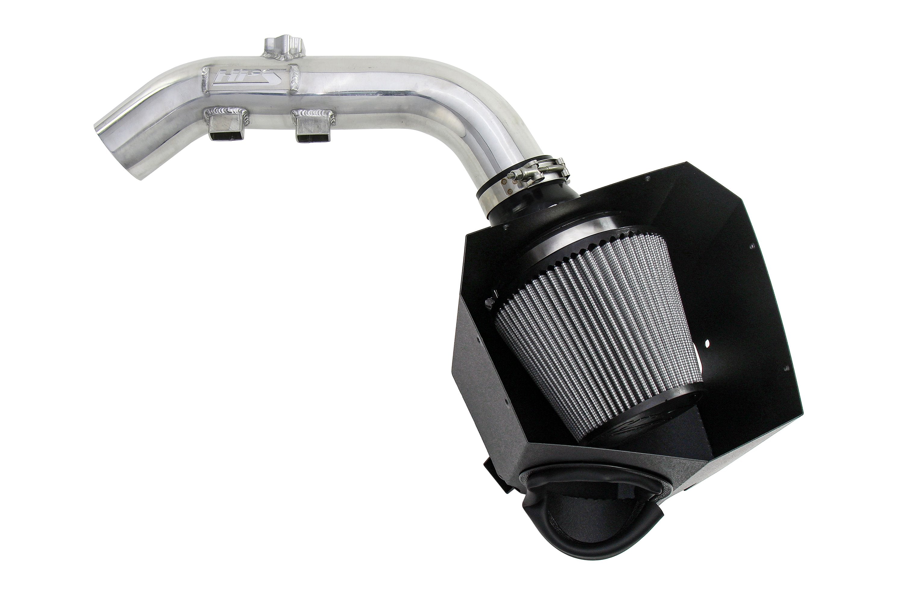 HPS Performance Air Intake Kit With Heat Shield 827-699P Polished - 827-699P