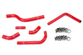 HPS Performance Hps Silicone Radiator Coolant Hose Kit 57 1252 Red Red - 57-1252-RED