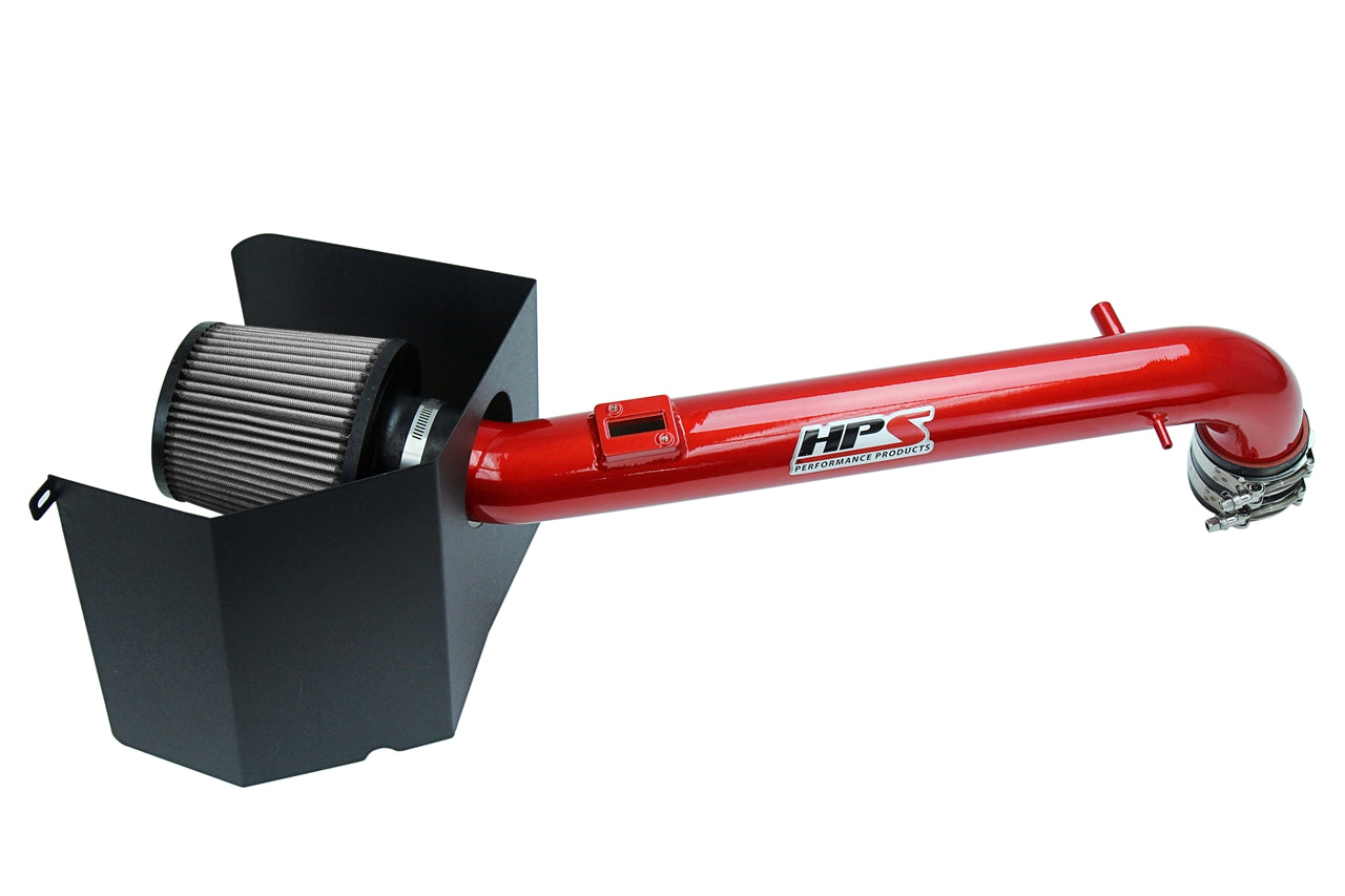 HPS Performance Air Intake Kit With Heat Shield 827-169R Red - 827-169R