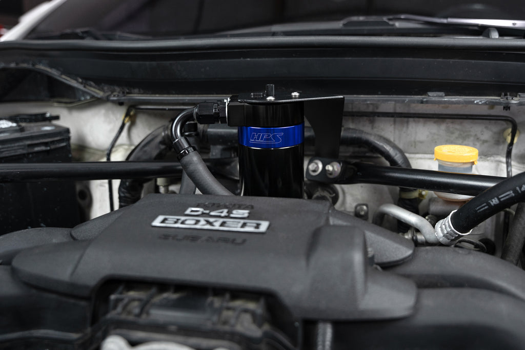 HPS Performance Oil Catch Can Kit 860-030BL Blue - 860-030BL