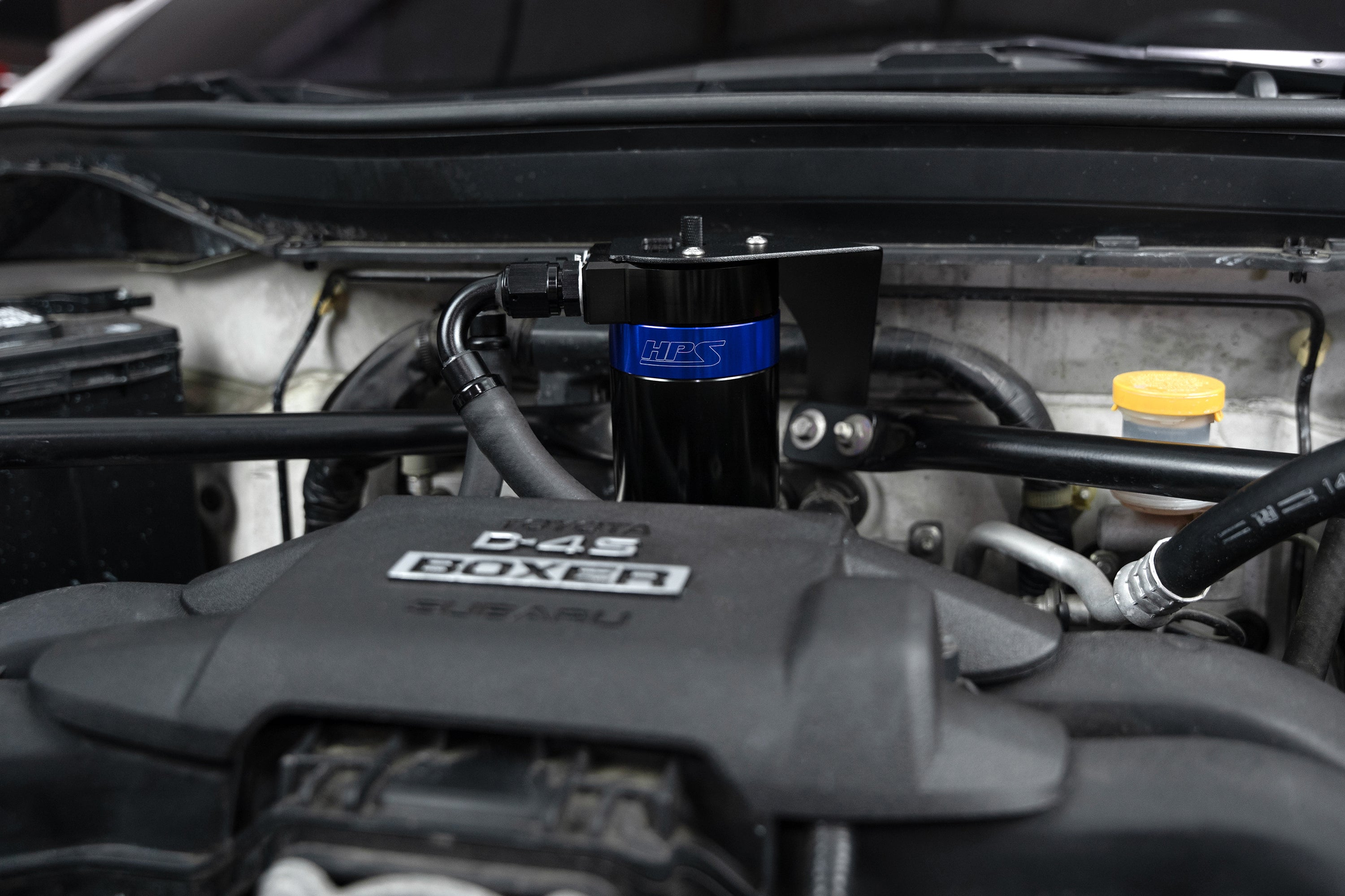 HPS Performance Oil Catch Can Kit 860-030BL Blue - 860-030BL