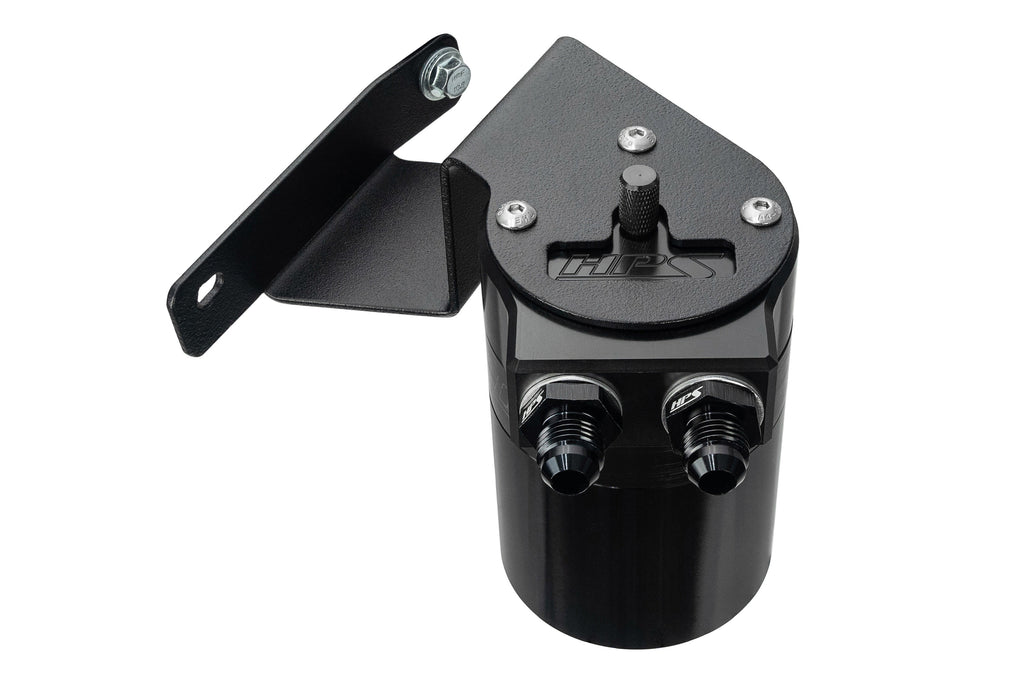 HPS Performance Oil Catch Can Kit 860-013WB, Black - 860-013WB