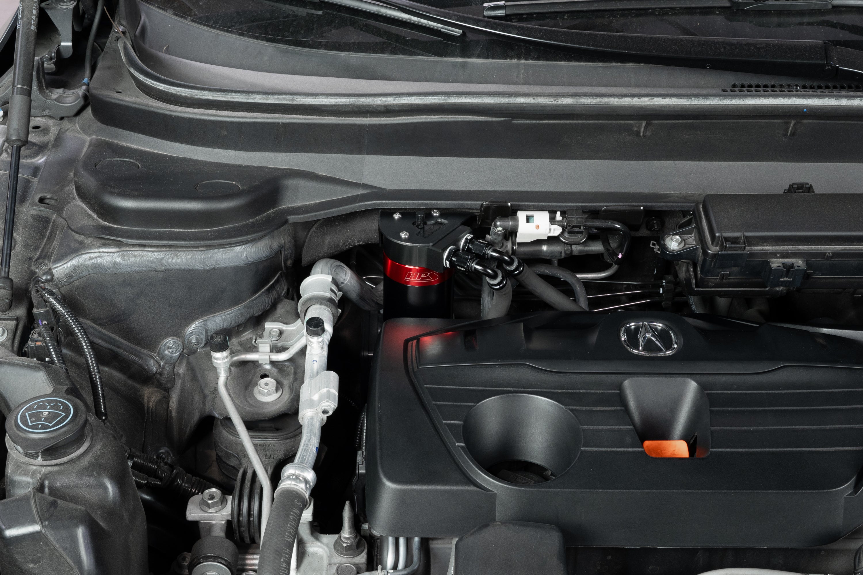 HPS Performance Oil Catch Can Kit 860-015 Red - 860-015