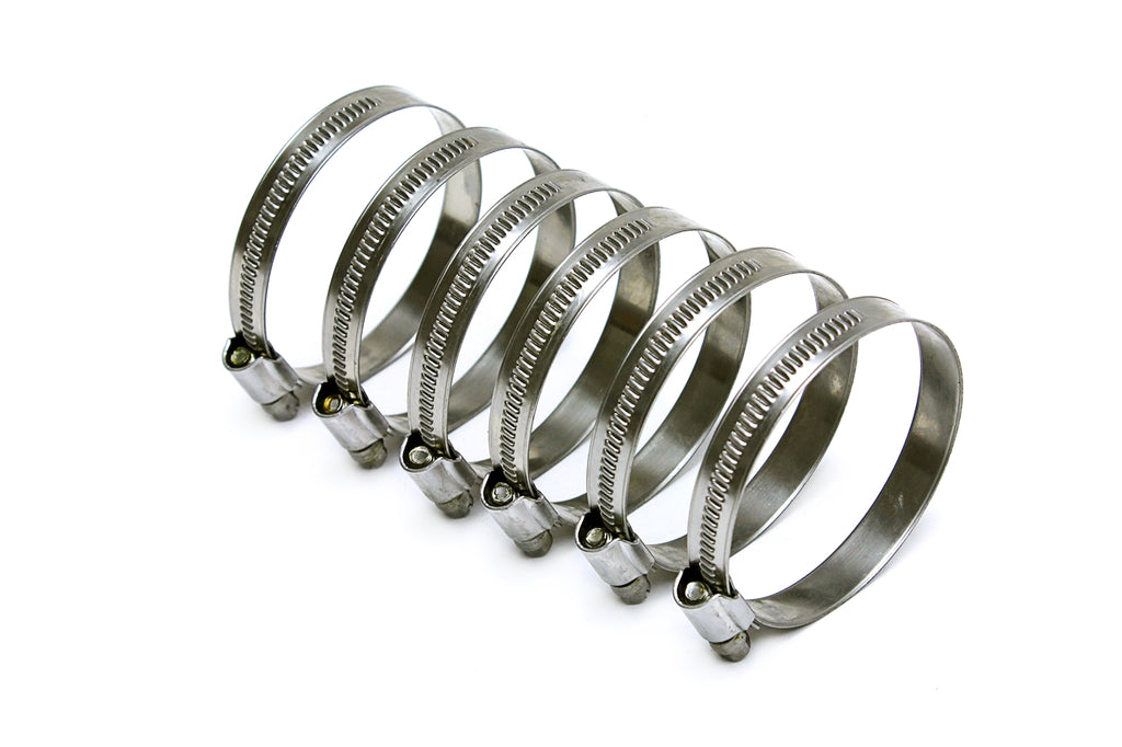 HPS Performance Hps Stainless Steel Embossed Hose Clamp Size #40 2"   3" (6 Pieces) Emsc 50 70x6 - EMSC-50-70x6