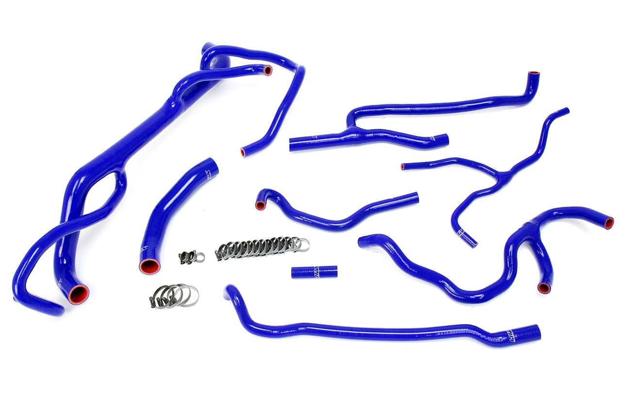 HPS Performance Hps Silicone Radiator And Heater Coolant Hose Kit 57 1707 Blue Blue - 57-1707-BLUE