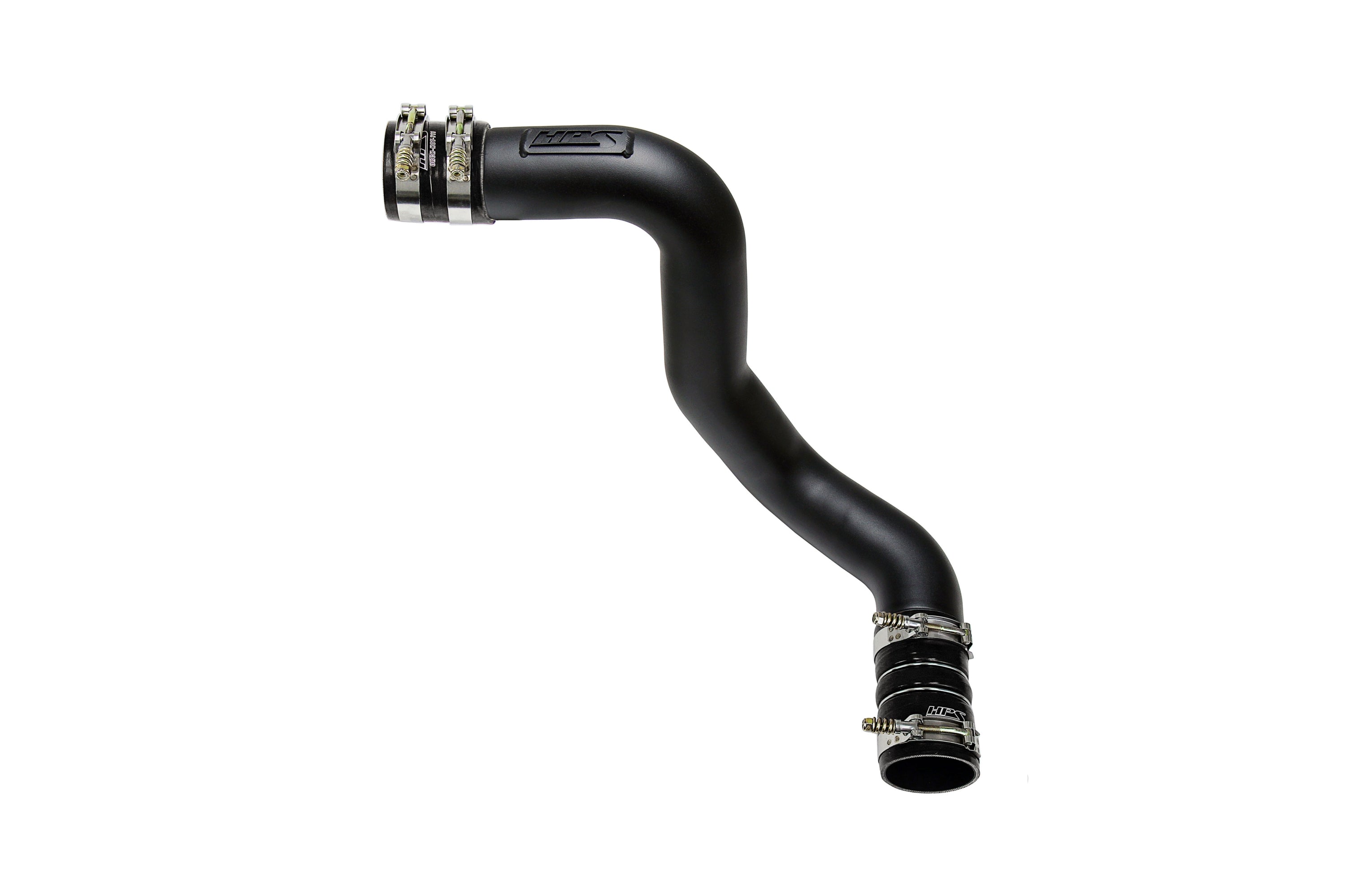 HPS Performance Cold Side Charge Pipe Kit with Black Boots 17-174WB Black - 17-174WB