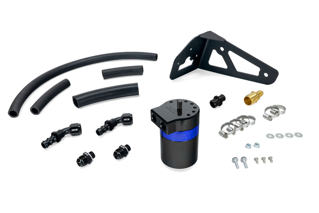 HPS Performance Oil Catch Can Kit 860-023BL, Blue - 860-023BL