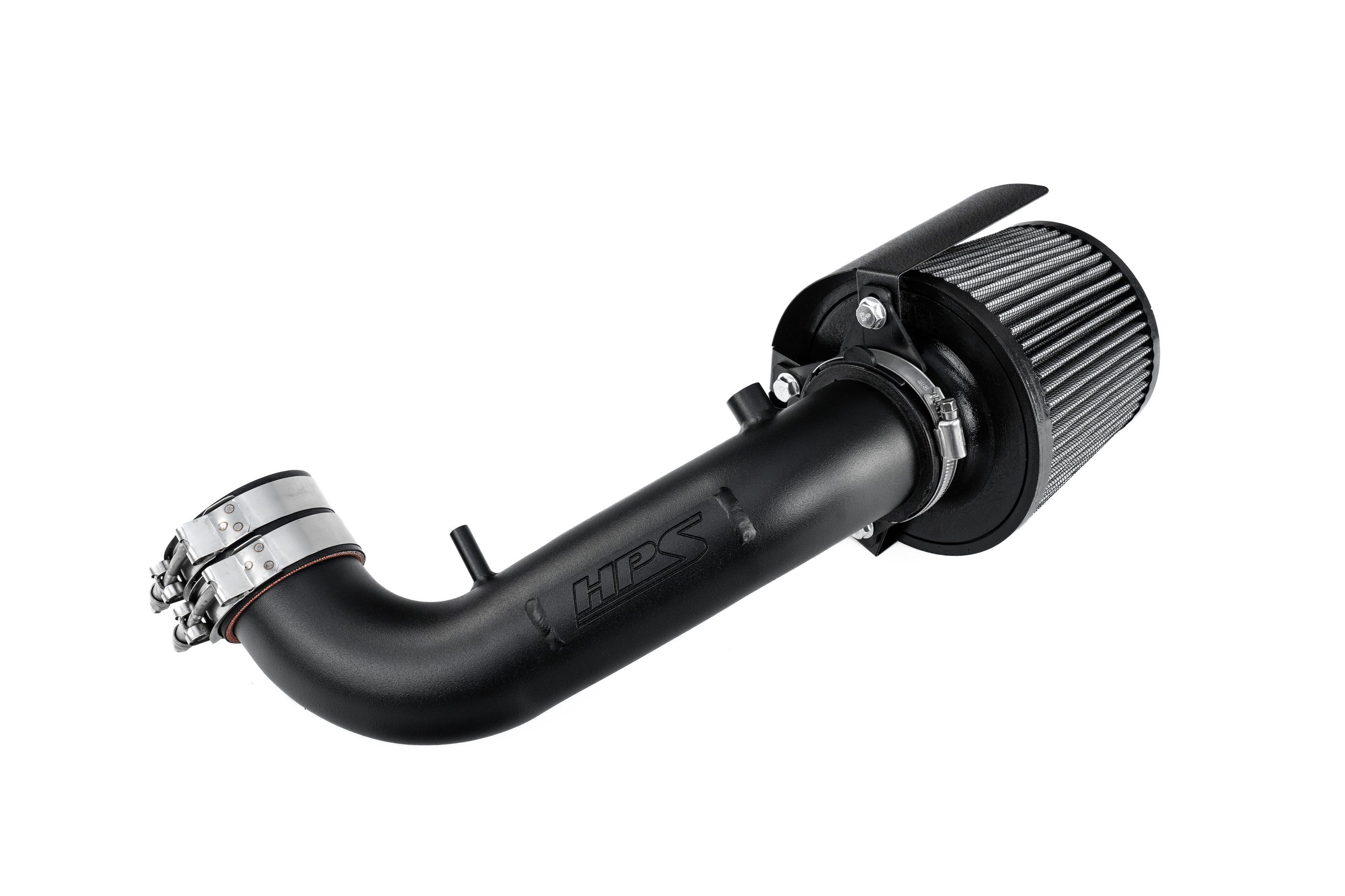 HPS Performance Air Intake Kit With Heat Shield 827-724WB Black - 827-724WB