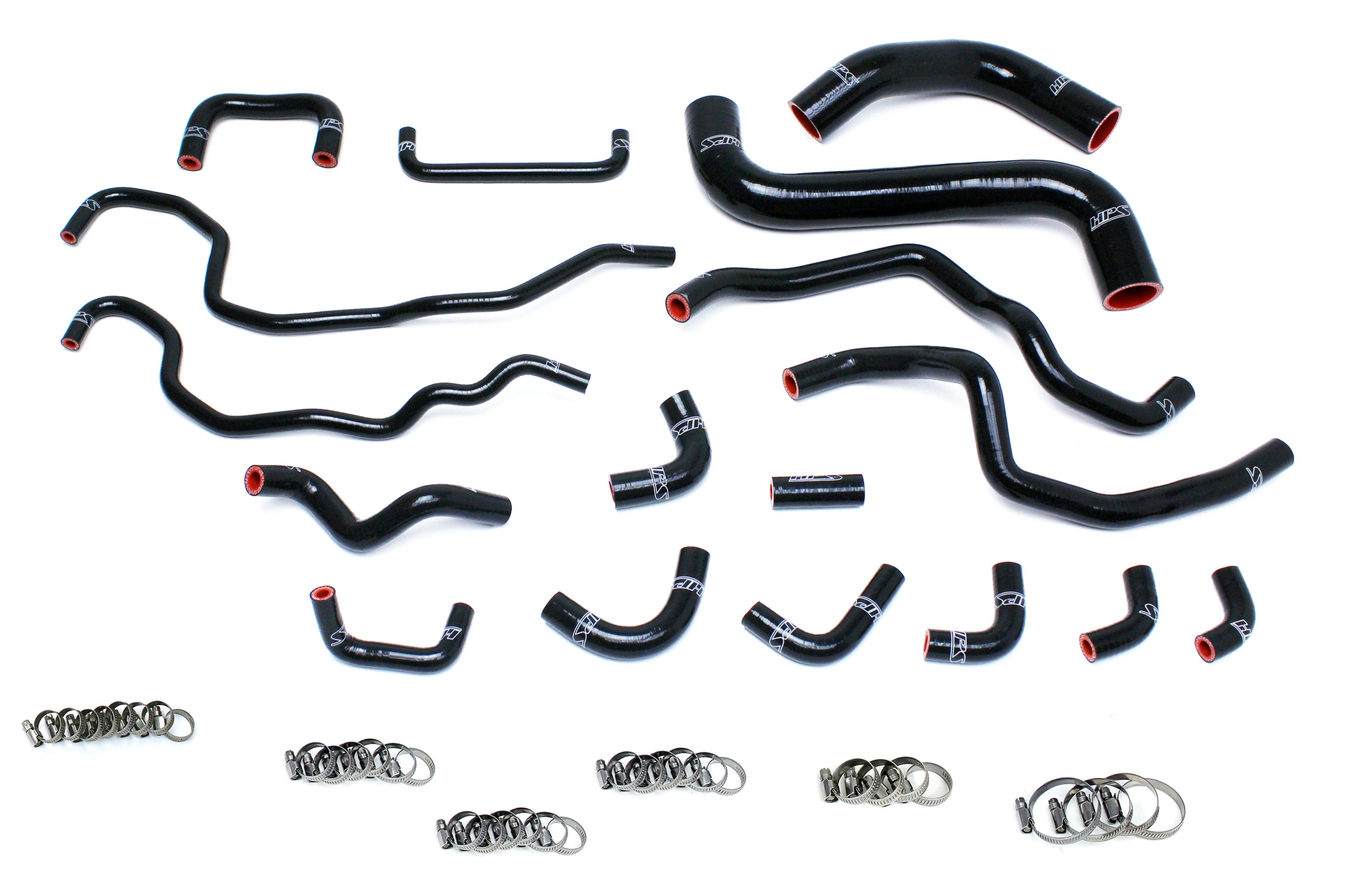 HPS Performance Hps Silicone Radiator And Heater Coolant Hose Kit 57 1516 Blk Black - 57-1516-BLK