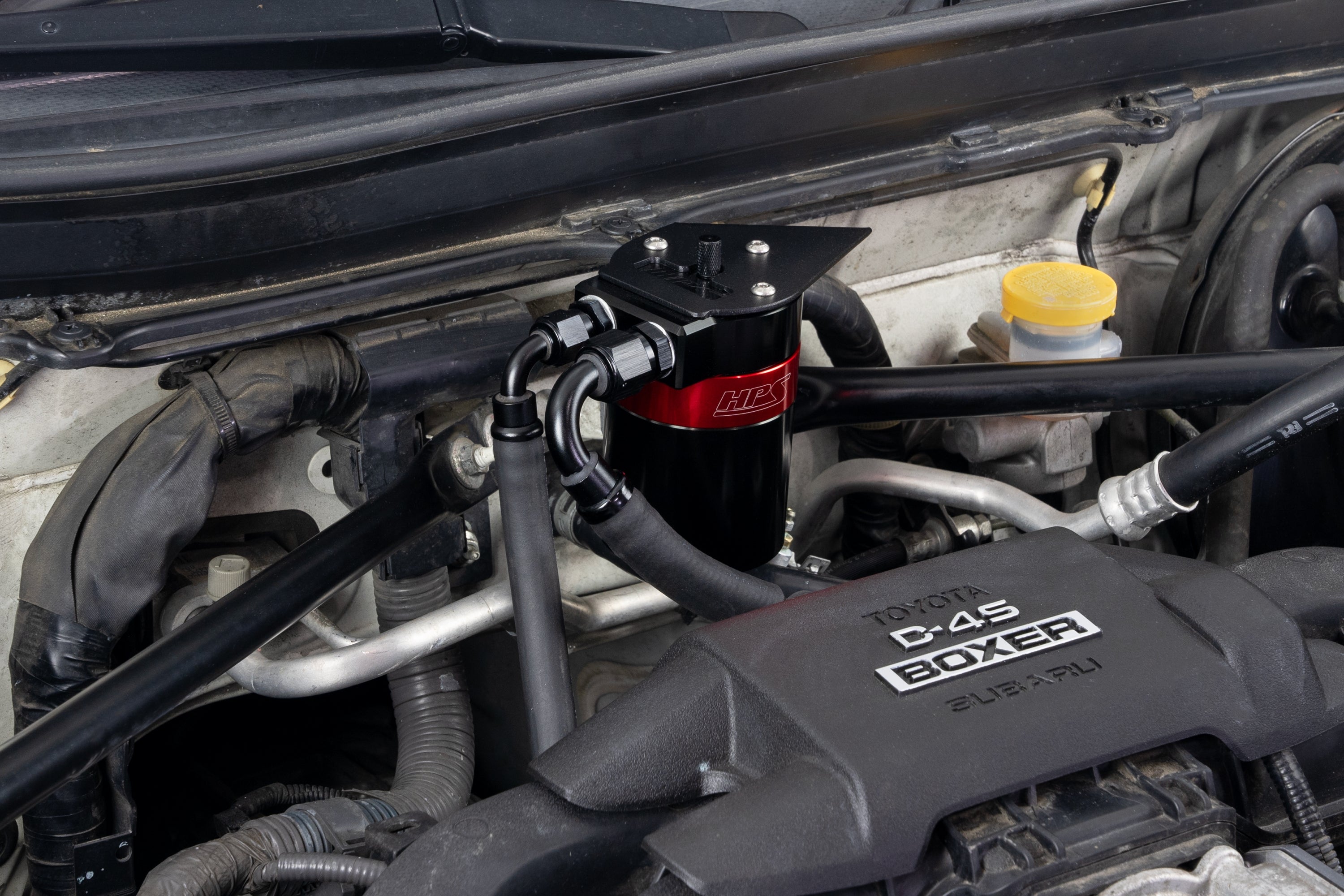 HPS Performance Oil Catch Can Kit 860-030 Red - 860-030