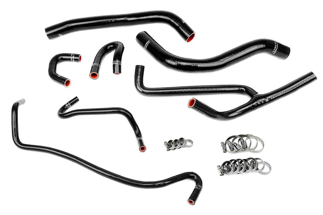 HPS Performance Hps Silicone Radiator And Heater Coolant Hose Kit 57 1506 Blk Black - 57-1506-BLK
