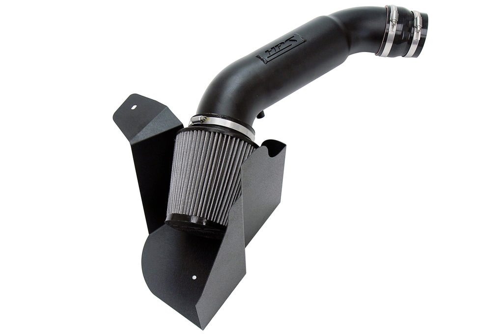 HPS Performance Air Intake Kit With Heat Shield 827-676WB Black - 827-676WB