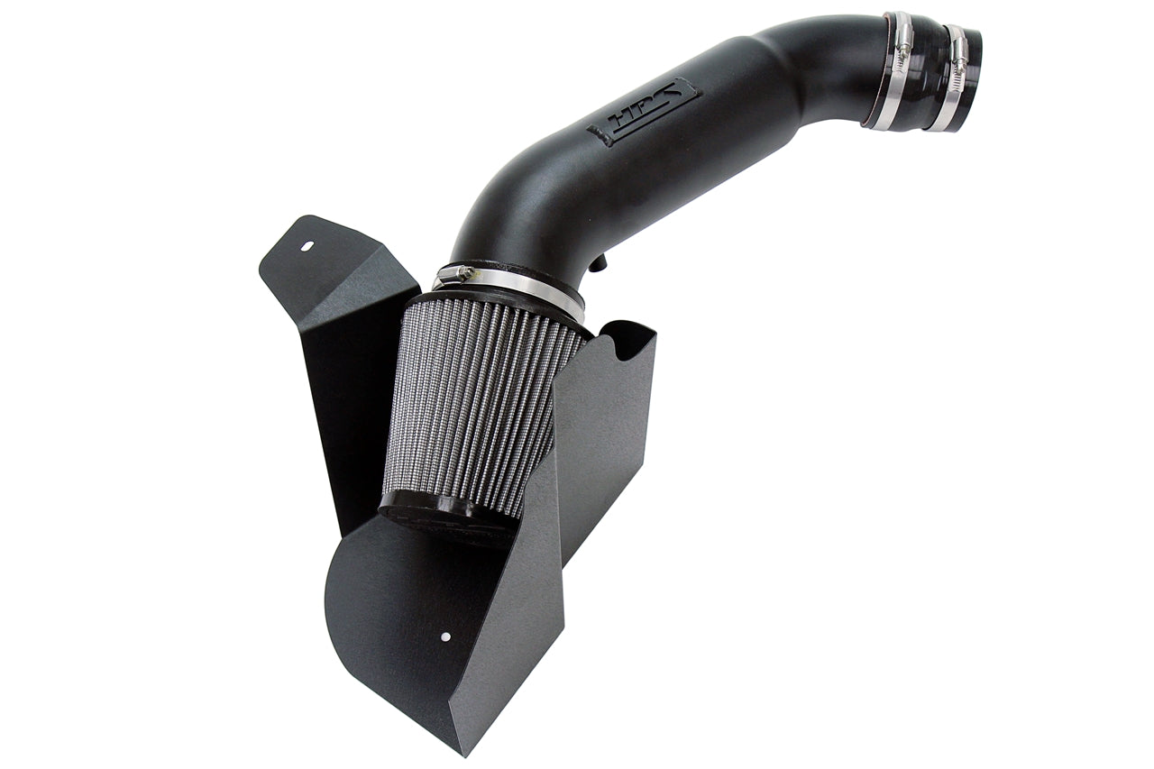 HPS Performance Air Intake Kit With Heat Shield 827-676WB Black - 827-676WB